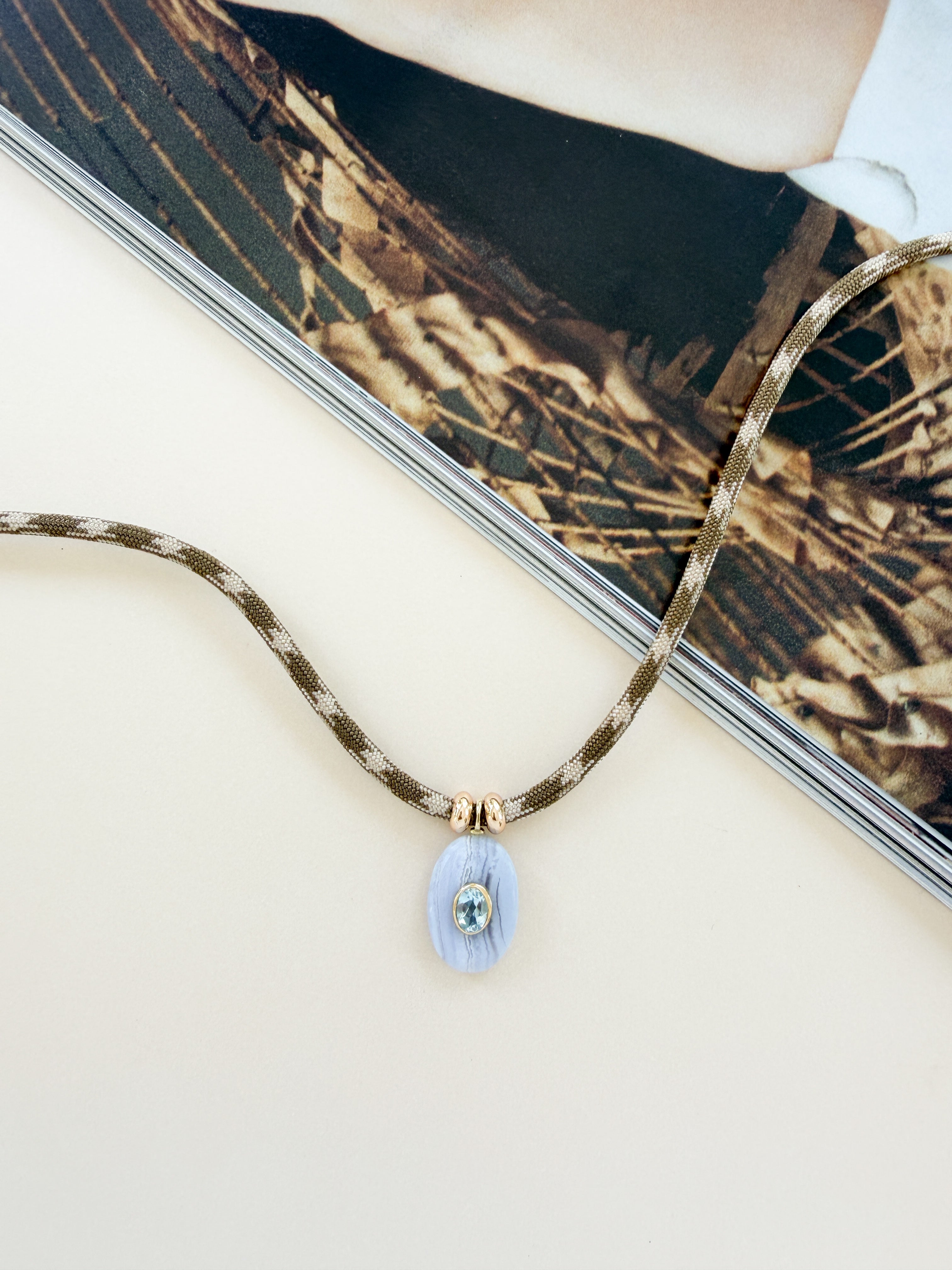 Luxe POWER Cord / Blue Lace Agate [DROP NO. 2]