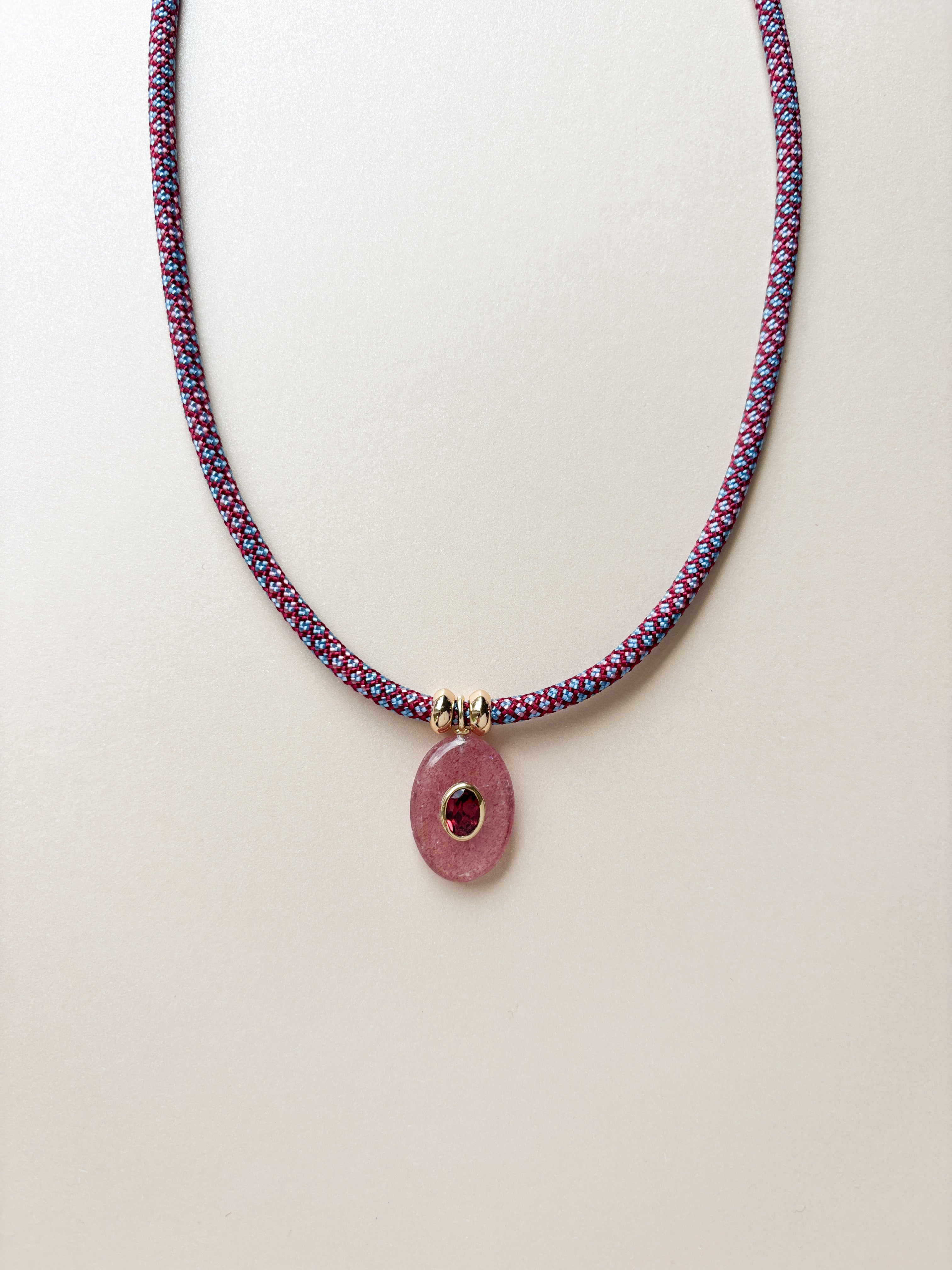 Luxe POWER Cord / STRAWBERRY QUARTZ