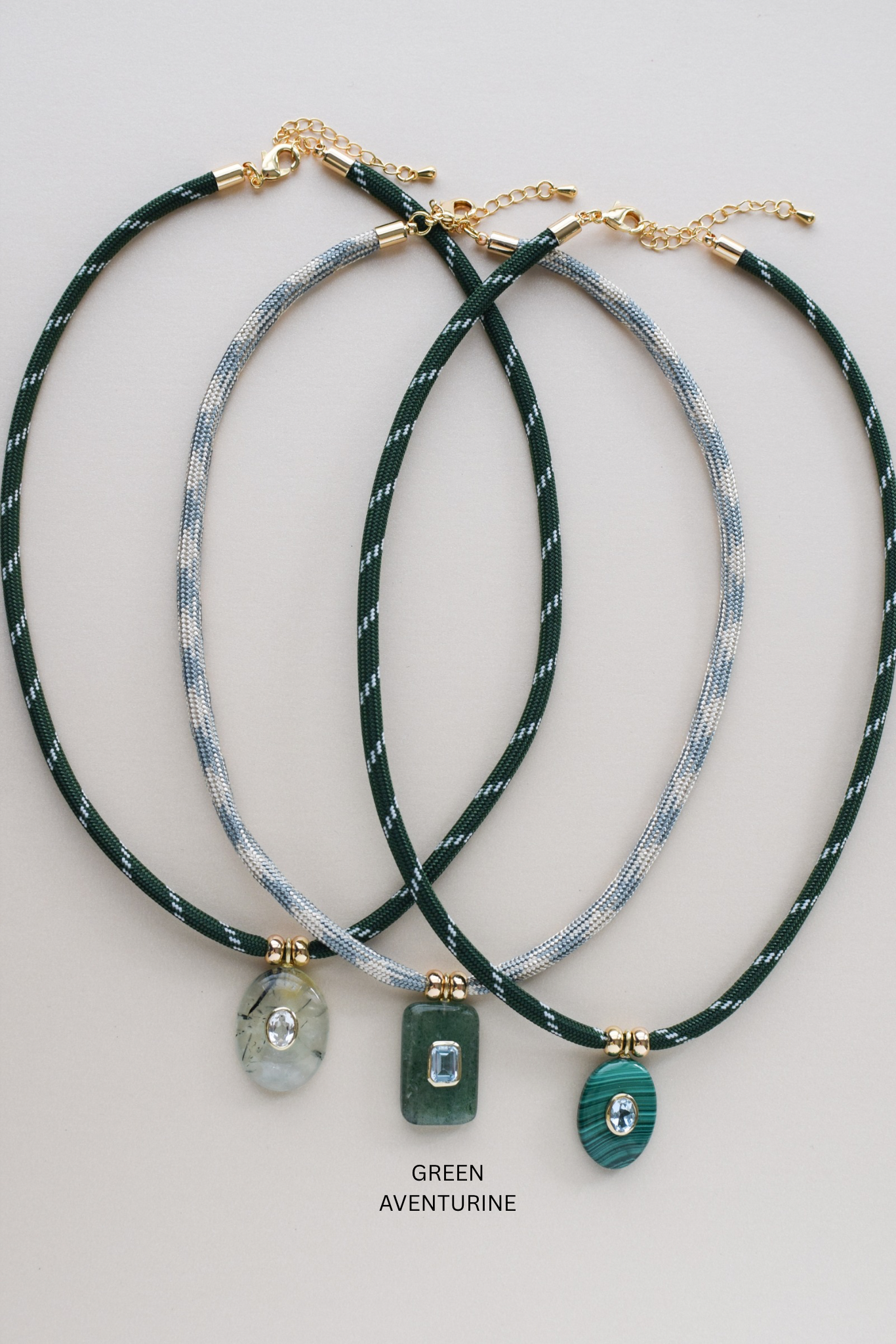 Luxe POWER Cord / GREEN AVENTURINE