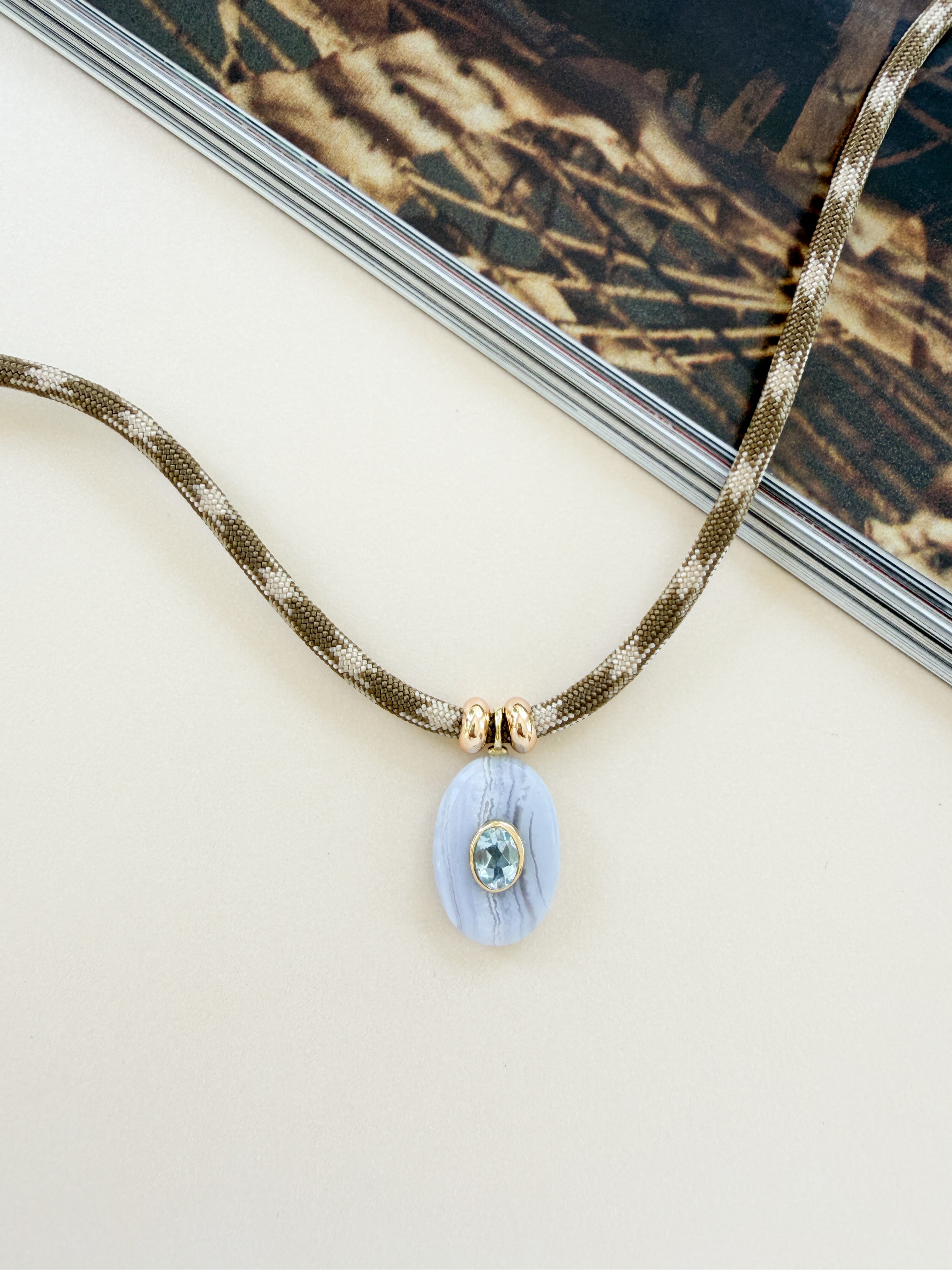 Luxe POWER Cord / Blue Lace Agate [DROP NO. 2]