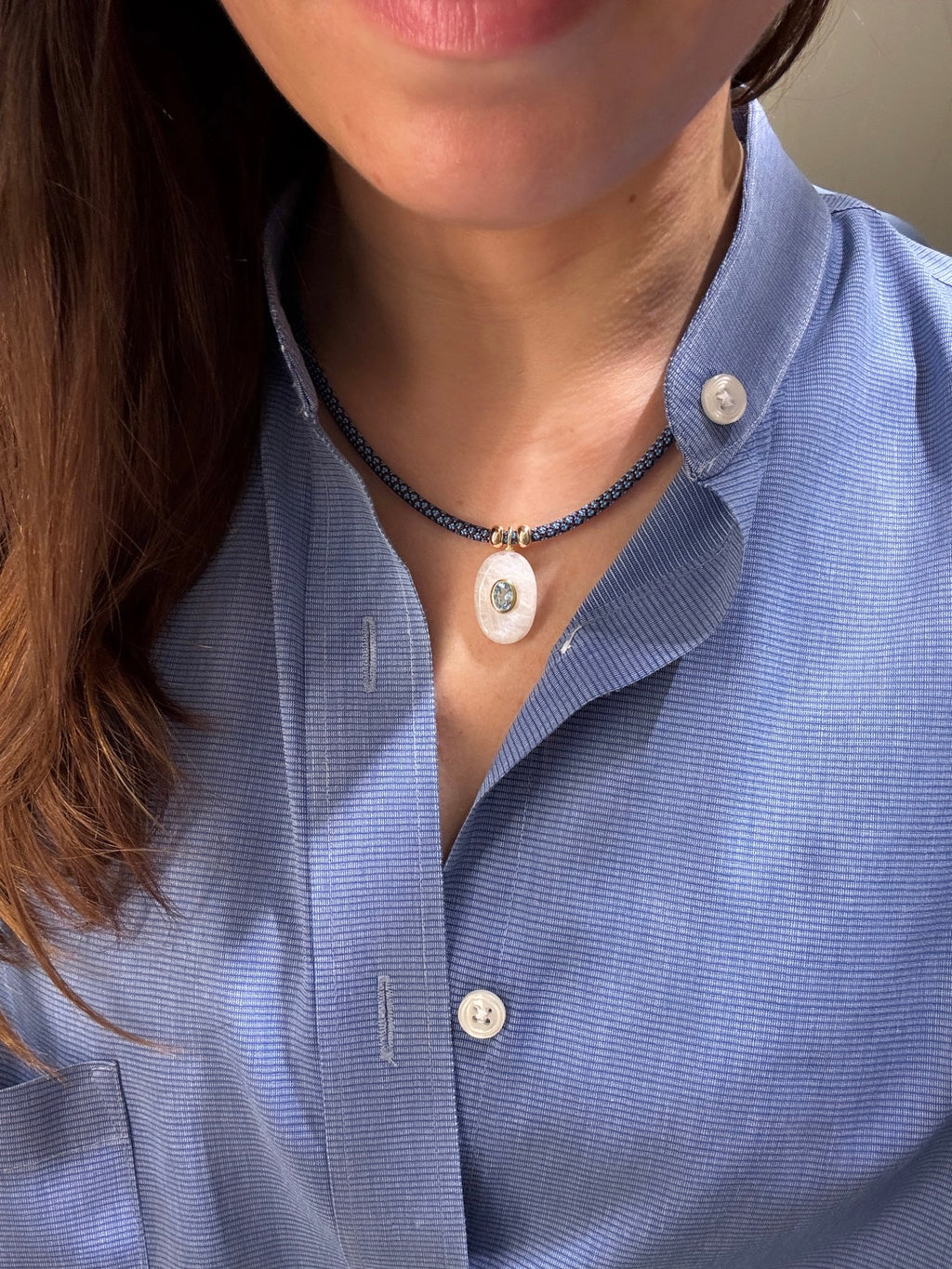 Luxe POWER Cord / RAINBOW MOONSTONE