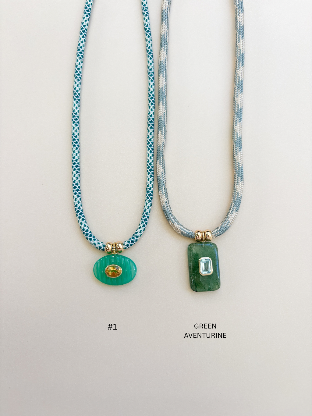 Luxe POWER Cord / CHRYSOPRADE CHALCEDONY [DROP NO. 2]