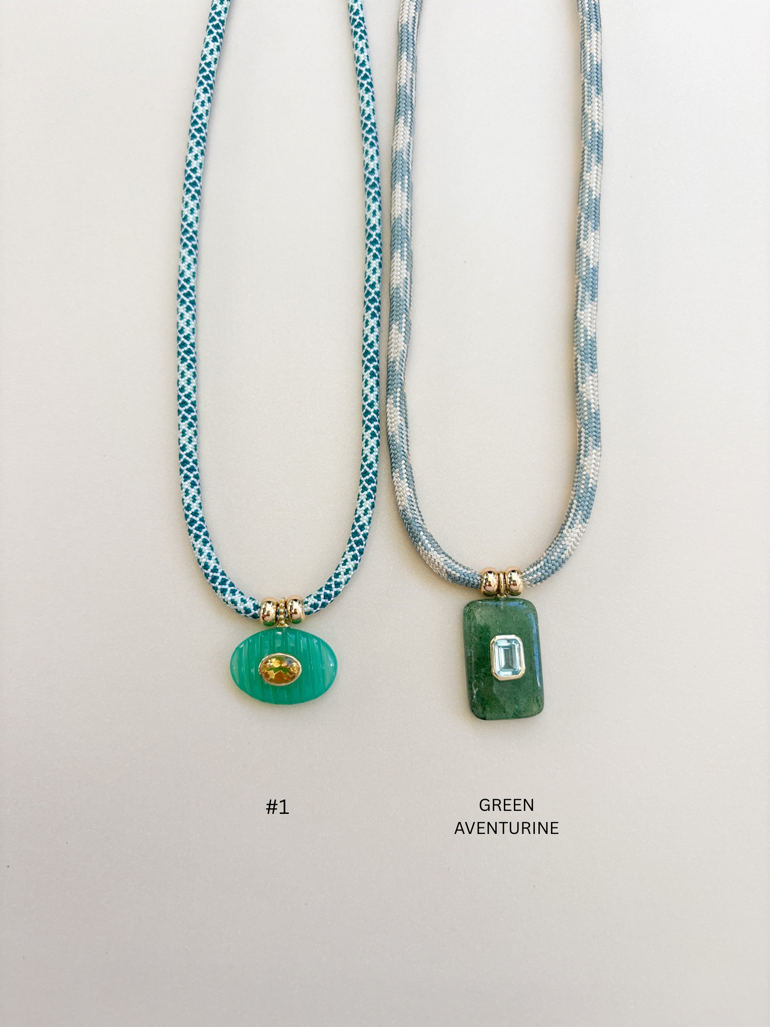 Luxe POWER Cord / CHRYSOPRADE CHALCEDONY [DROP NO. 2]