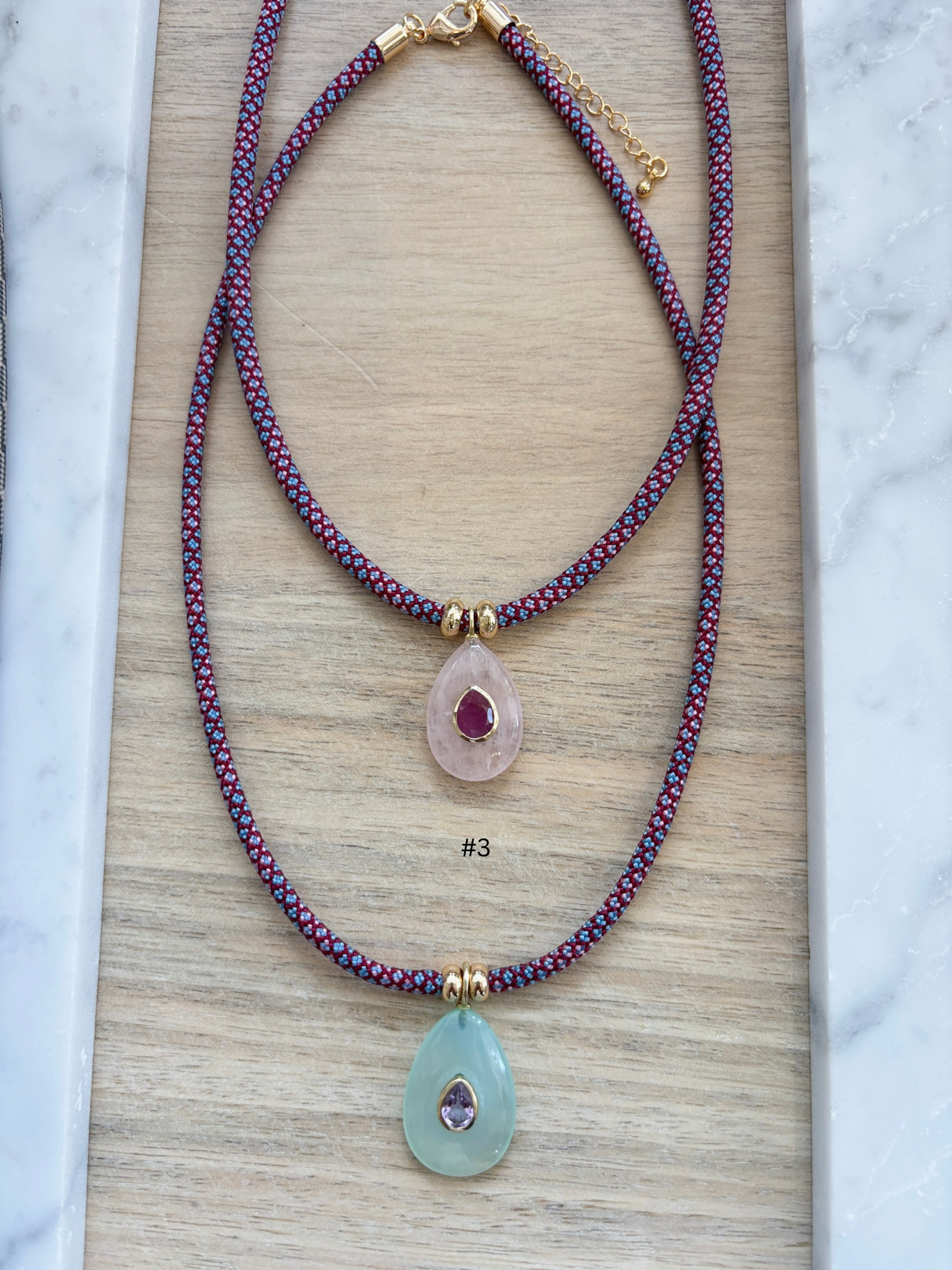 Luxe POWER Cord / ROSE QUARTZ