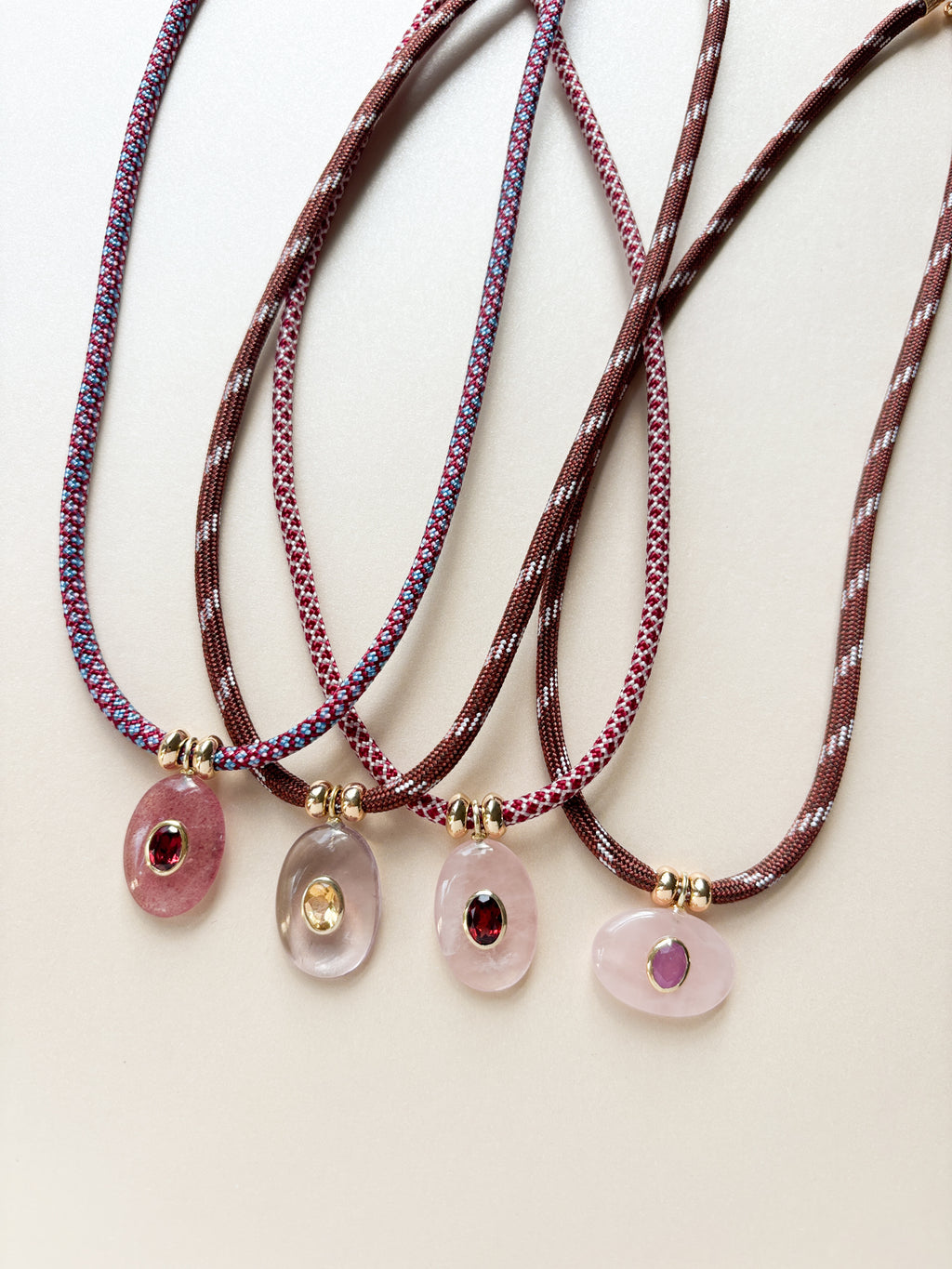 Luxe POWER Cord / STRAWBERRY QUARTZ