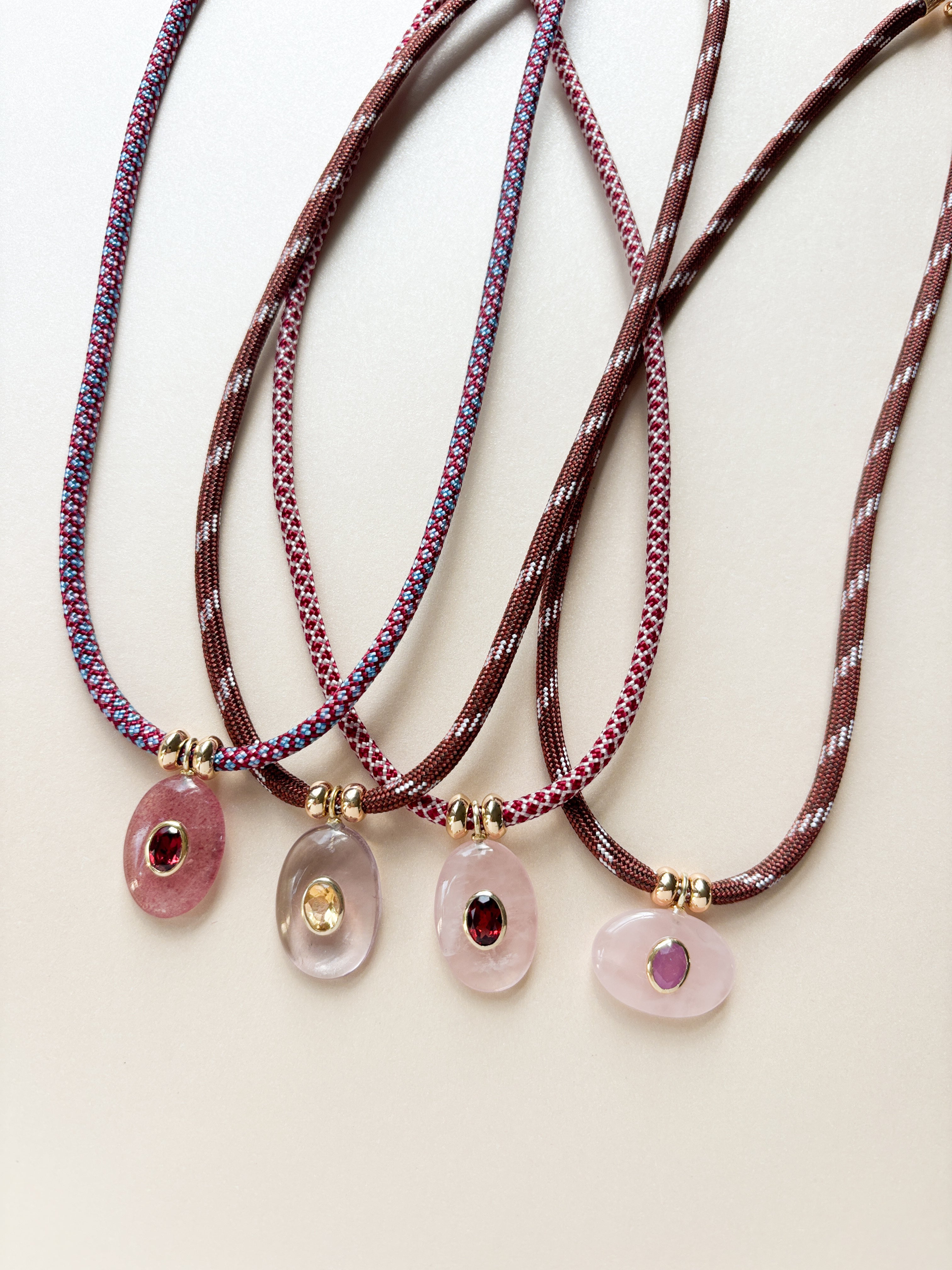 Luxe POWER Cord / STRAWBERRY QUARTZ