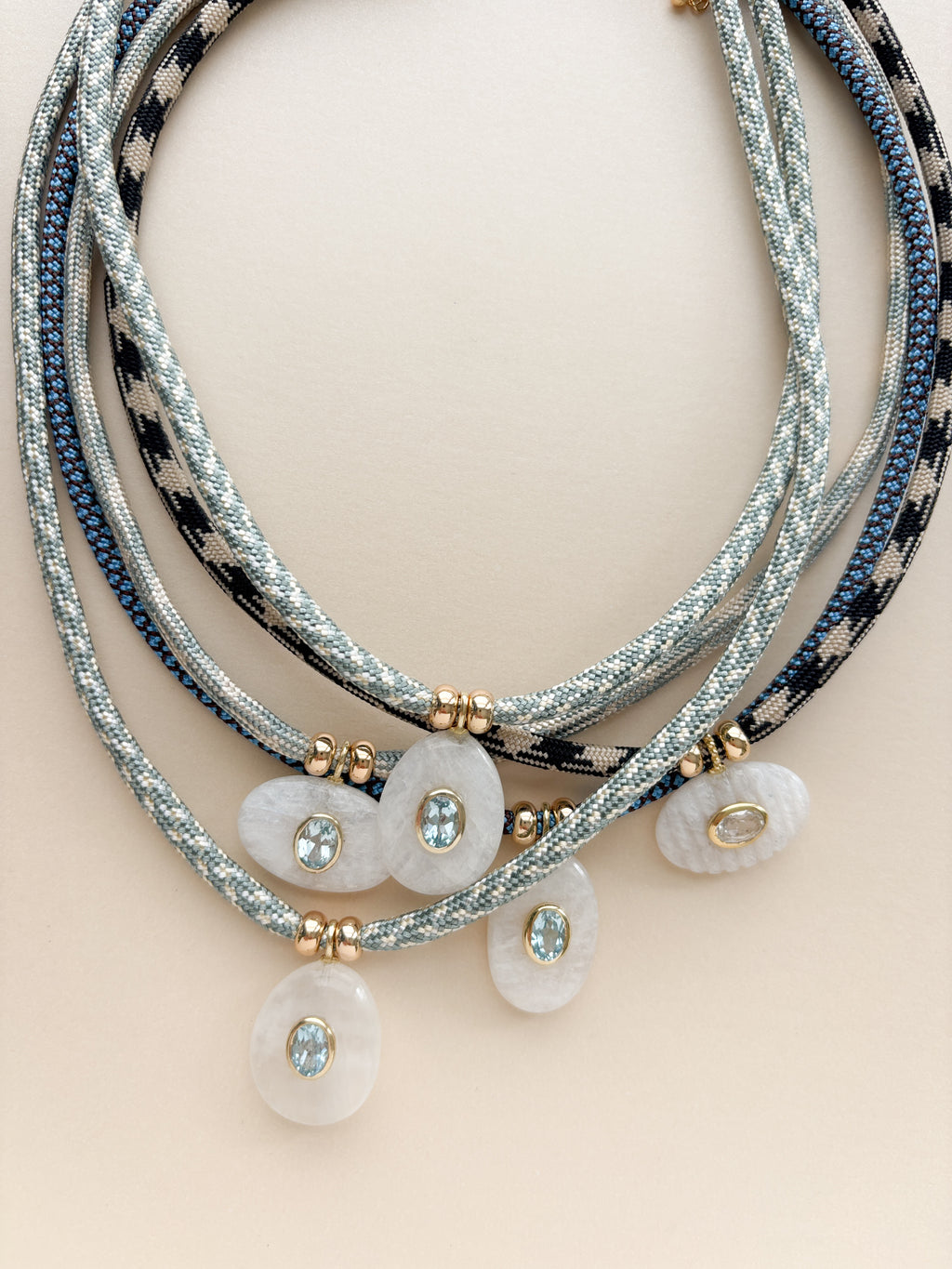 Luxe POWER Cord / RAINBOW MOONSTONE