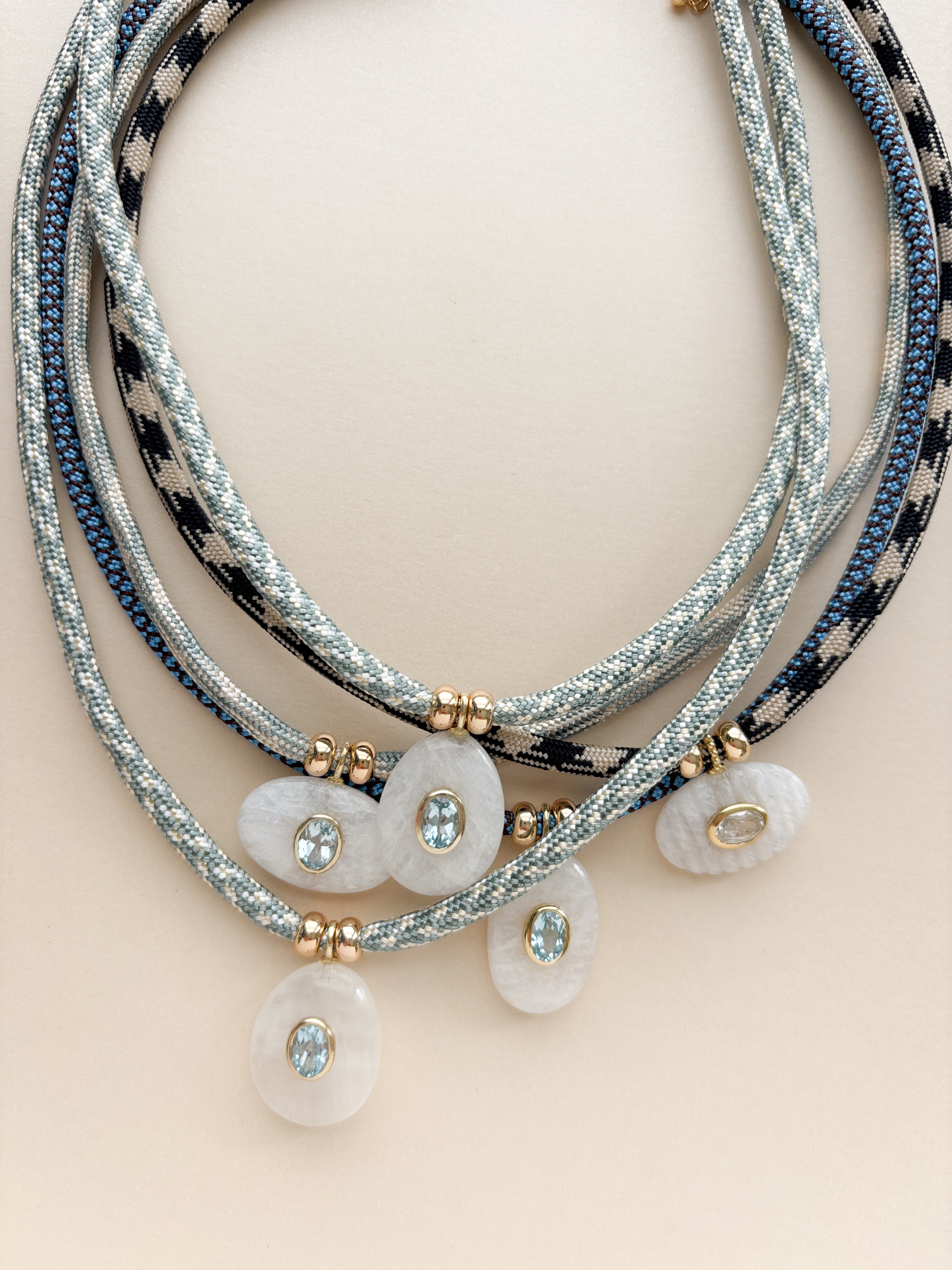 Luxe POWER Cord / RAINBOW MOONSTONE