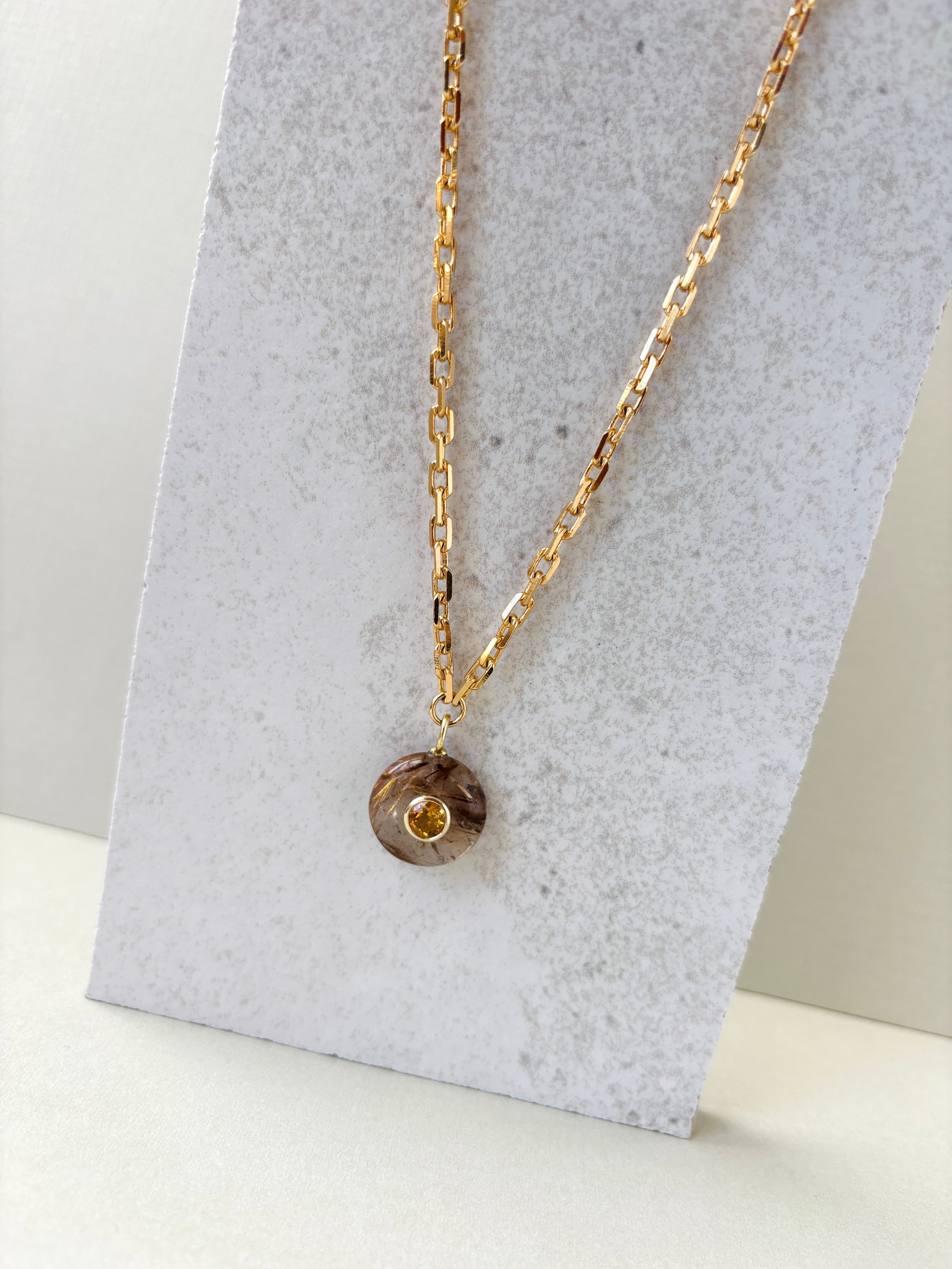 Rutilated Quartz Necklace