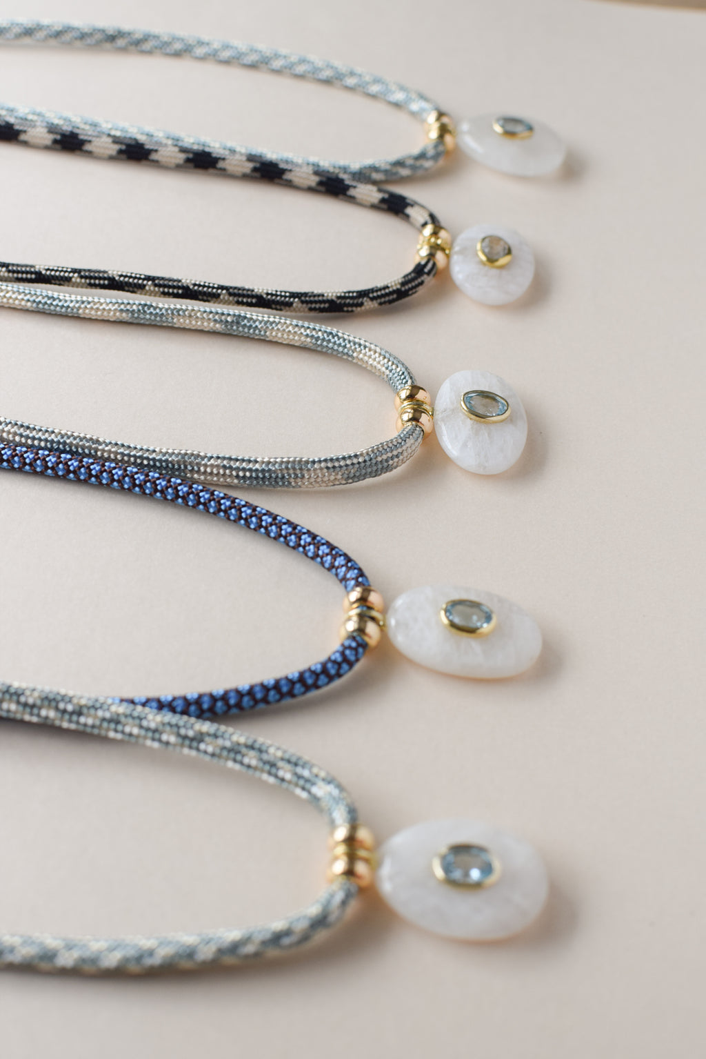 Luxe POWER Cord / RAINBOW MOONSTONE