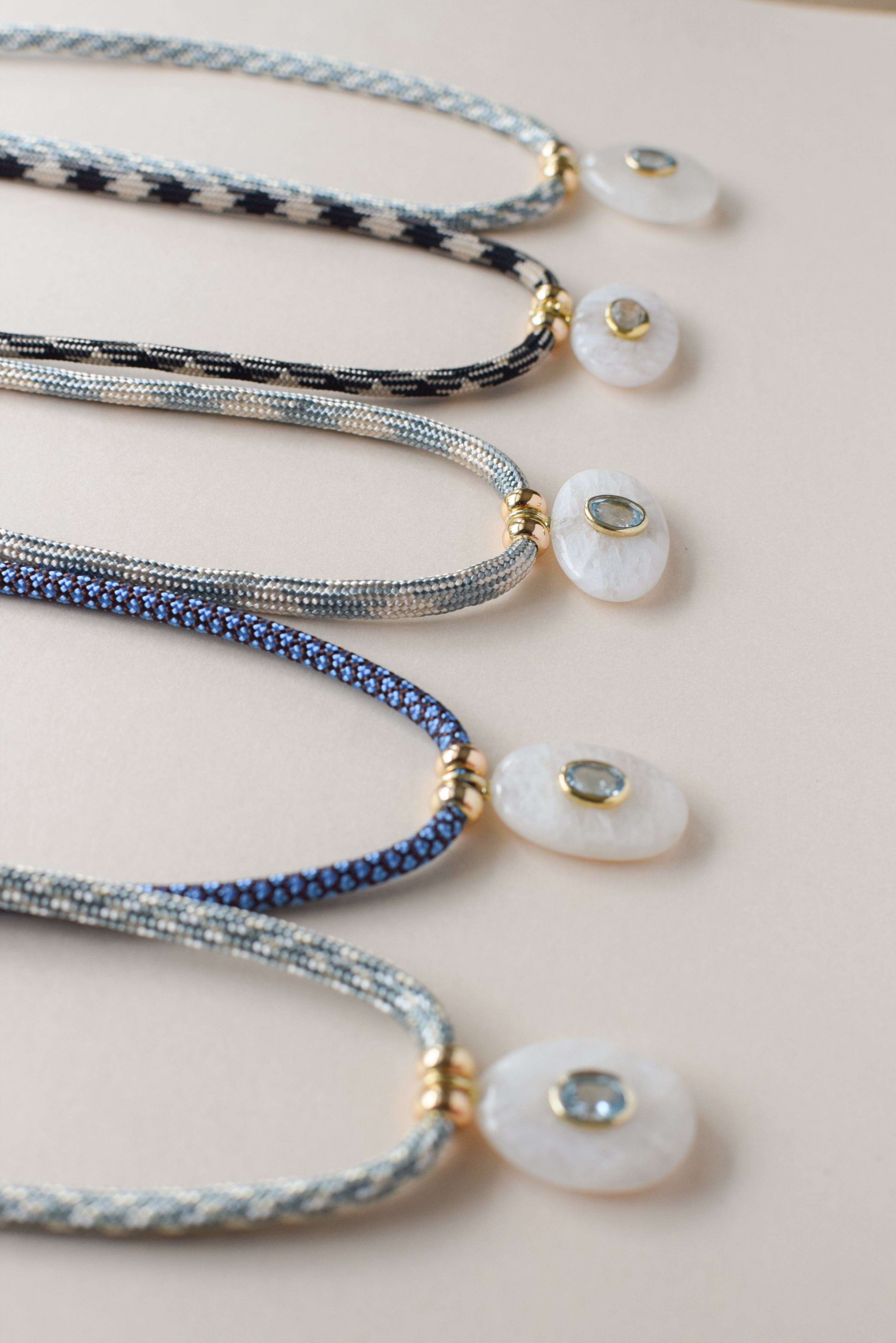 Luxe POWER Cord / RAINBOW MOONSTONE
