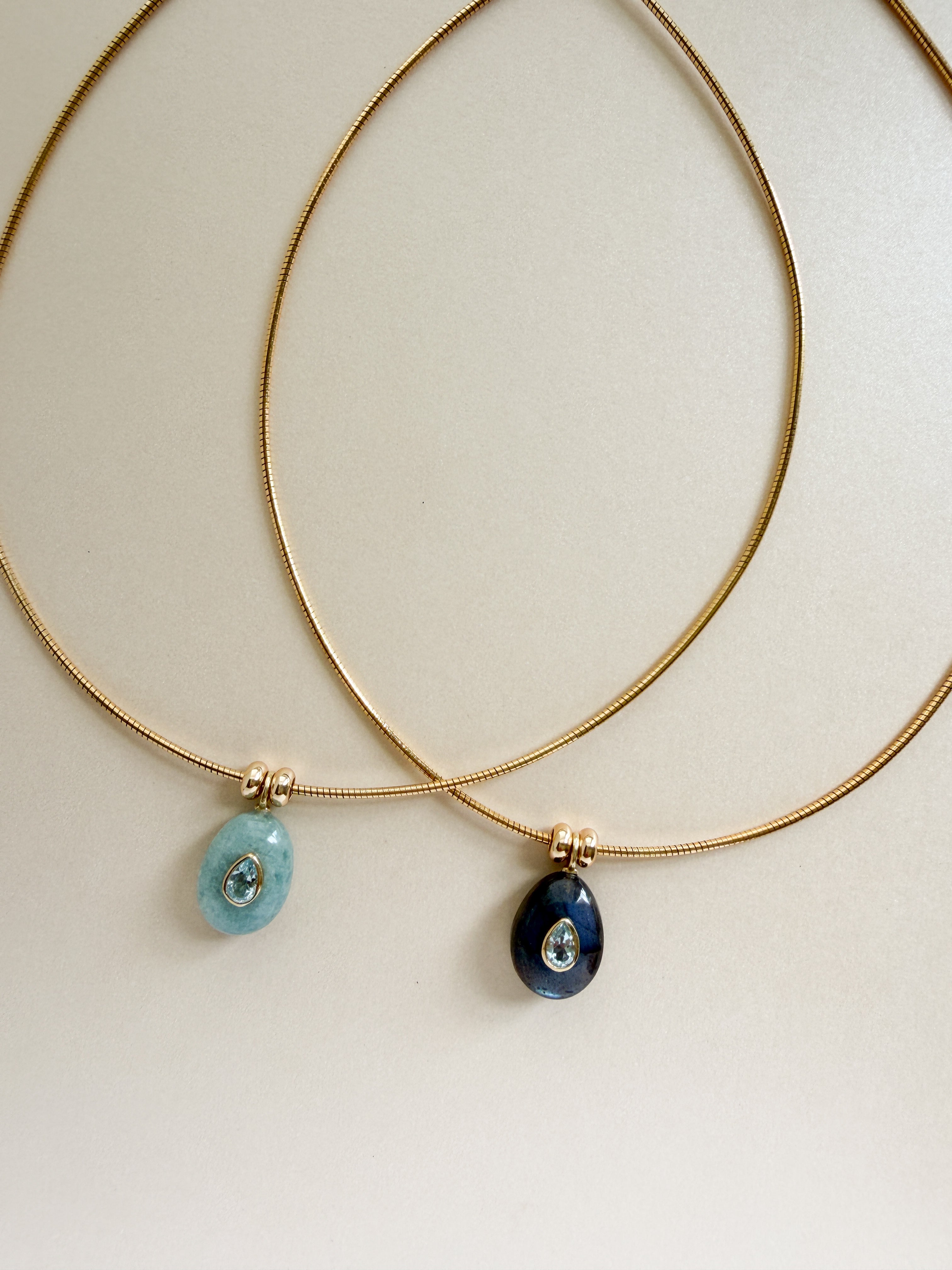 OMEGA DROP NECKLACE