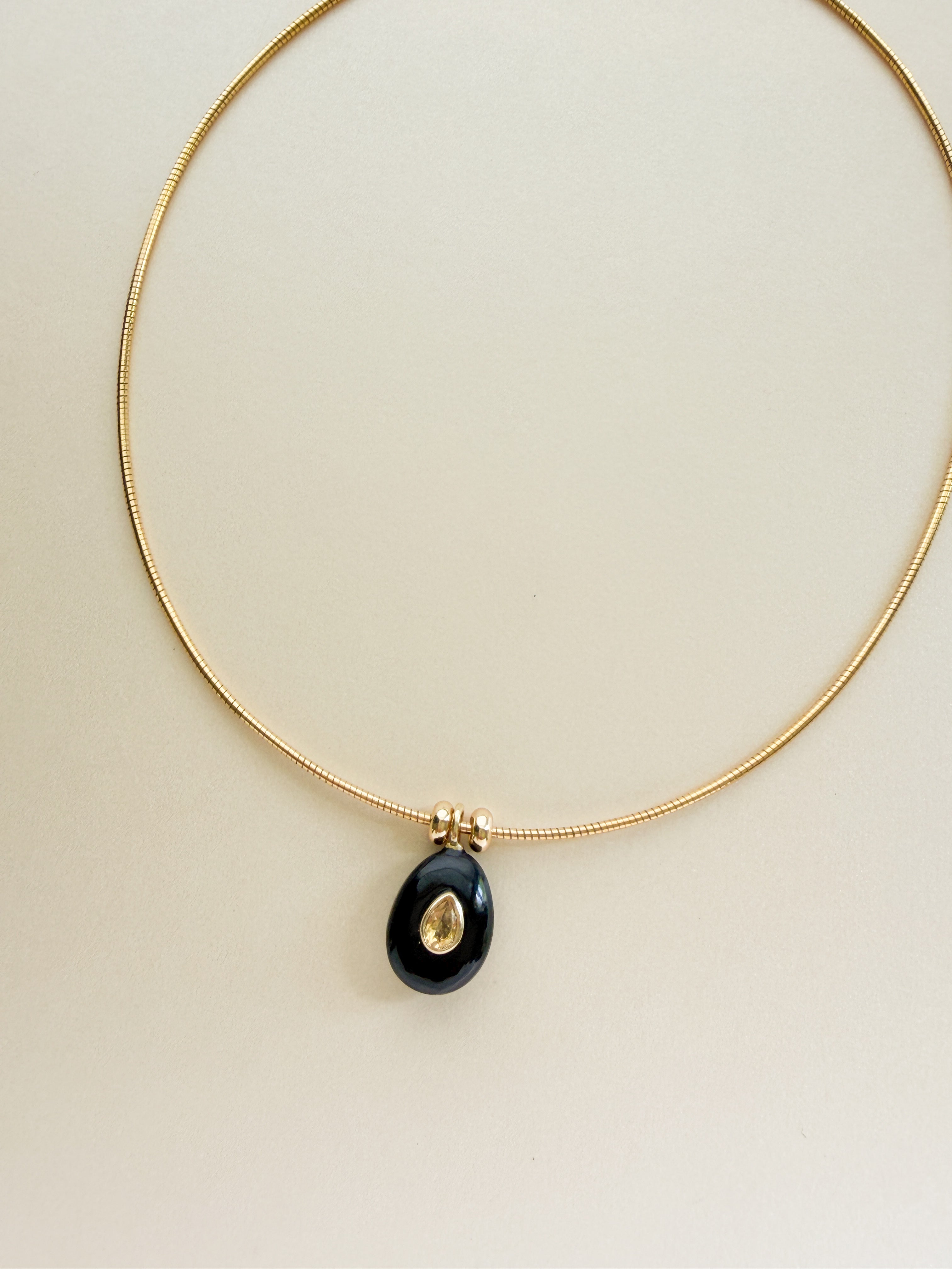 OMEGA DROP NECKLACE