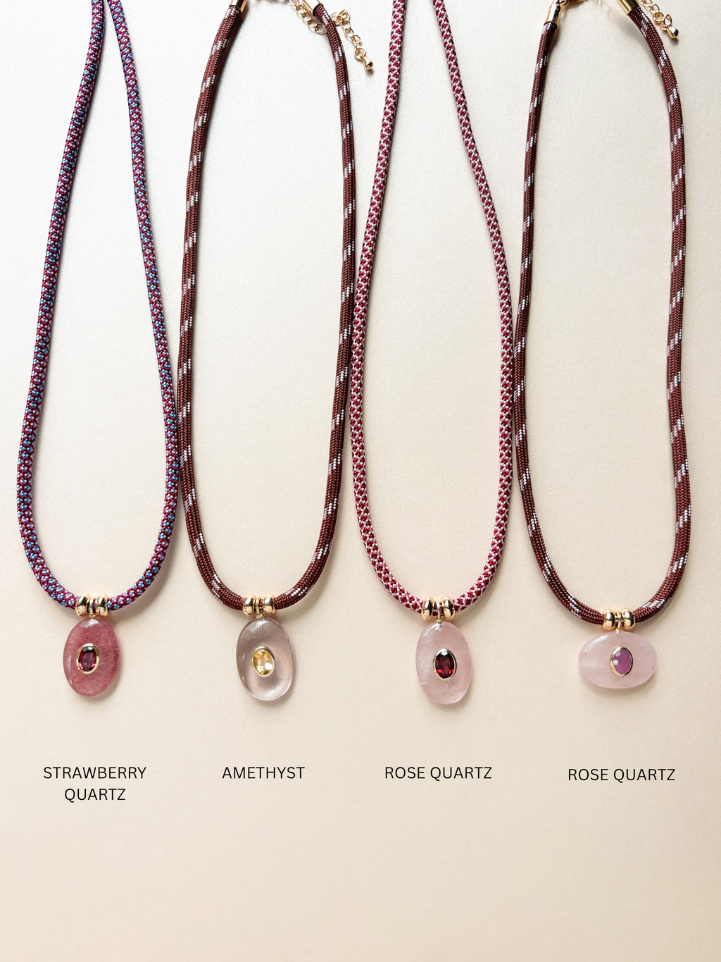 Luxe POWER Cord / STRAWBERRY QUARTZ