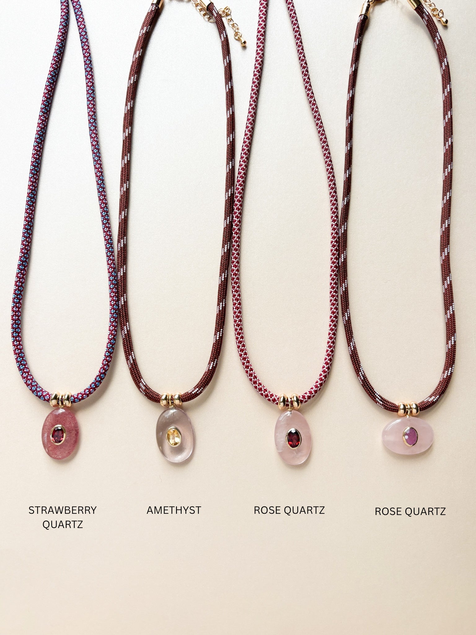 Luxe POWER Cord / STRAWBERRY QUARTZ