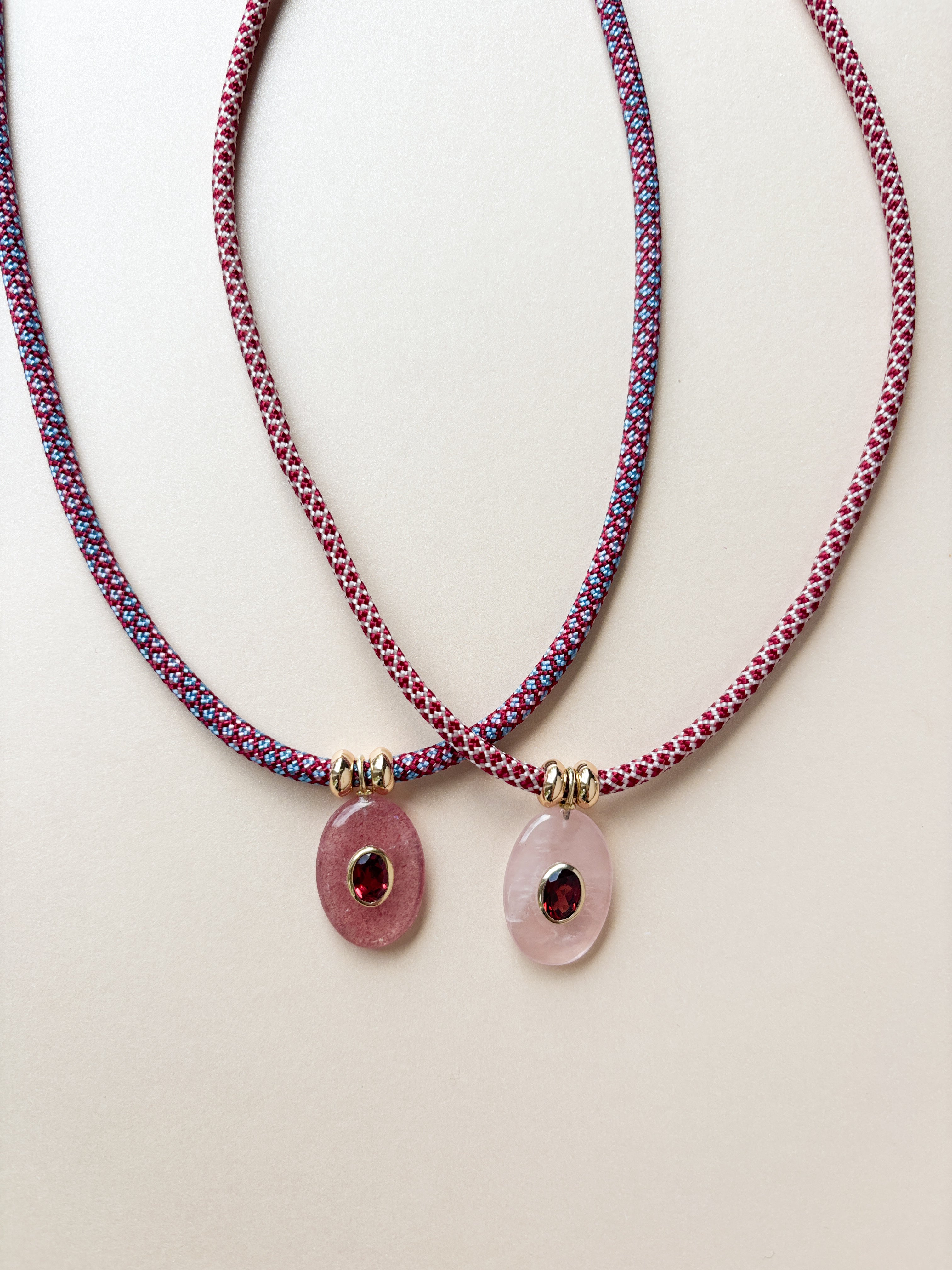 Luxe POWER Cord / STRAWBERRY QUARTZ