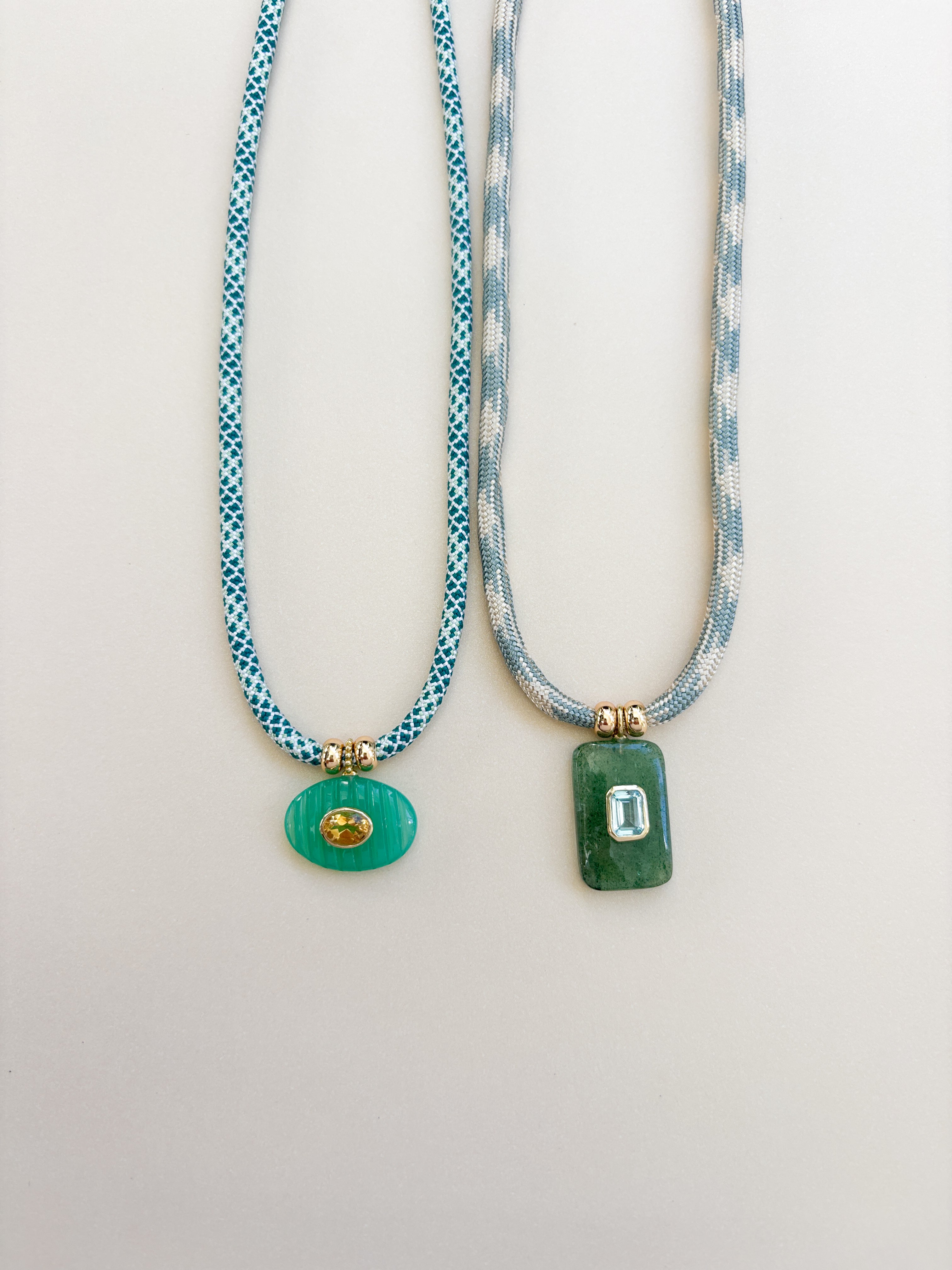 Luxe POWER Cord / CHRYSOPRADE CHALCEDONY