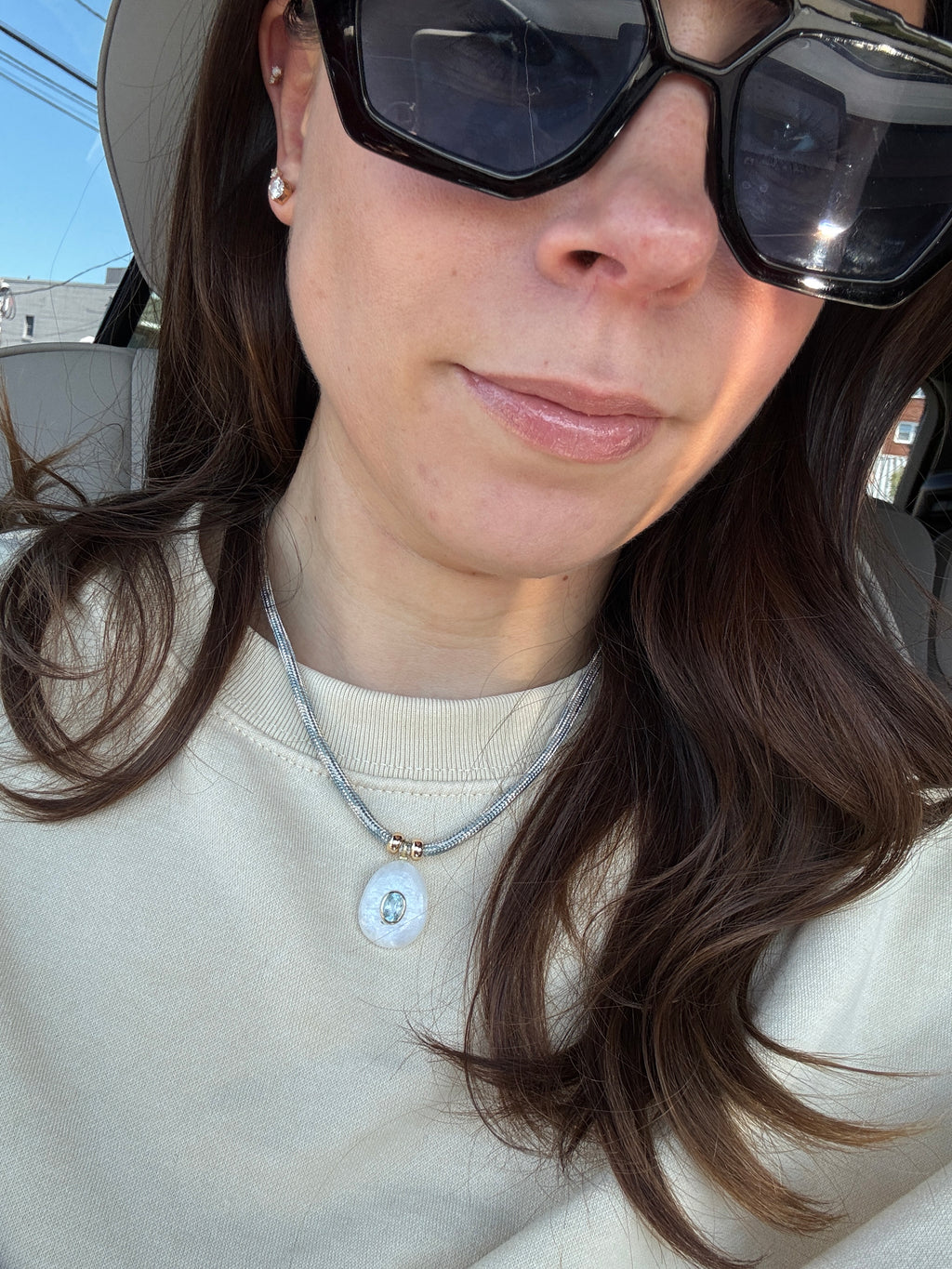 Luxe POWER Cord / RAINBOW MOONSTONE