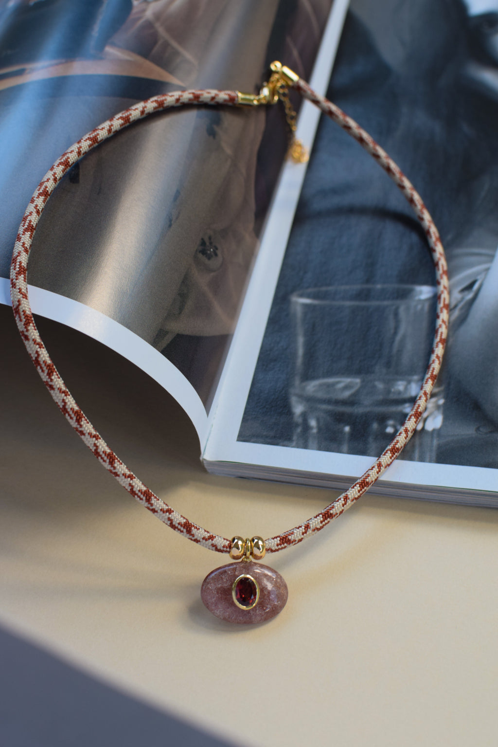Luxe POWER Cord / STRAWBERRY QUARTZ [DROP NO. 2]