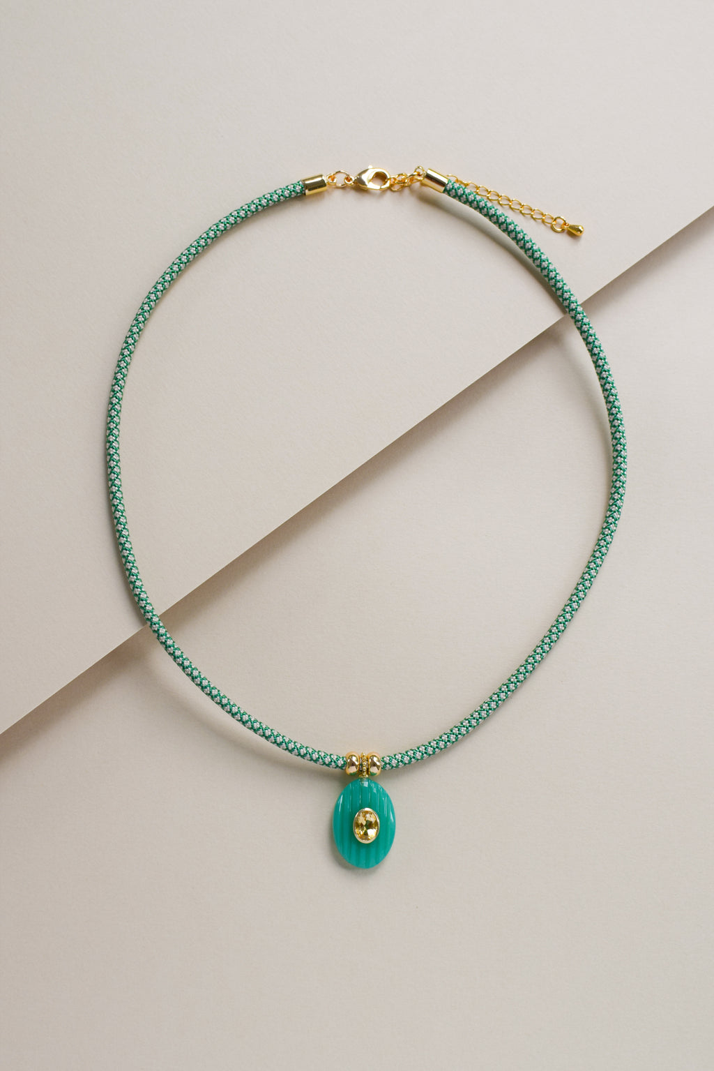 Luxe POWER Cord / CHRYSOPRADE CHALCEDONY [DROP NO. 2]