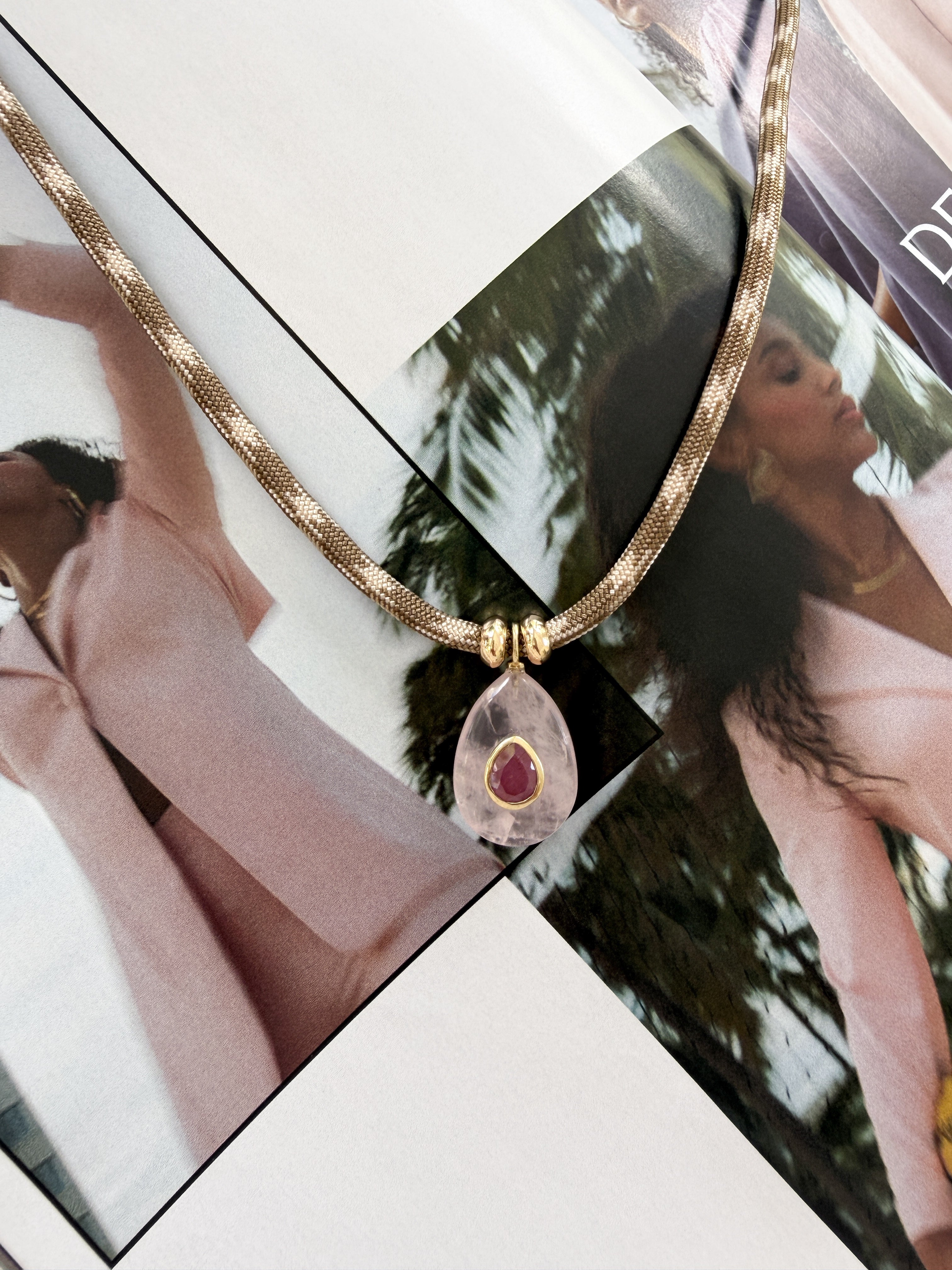 Luxe POWER Cord / ROSE QUARTZ [DROP NO. 2]