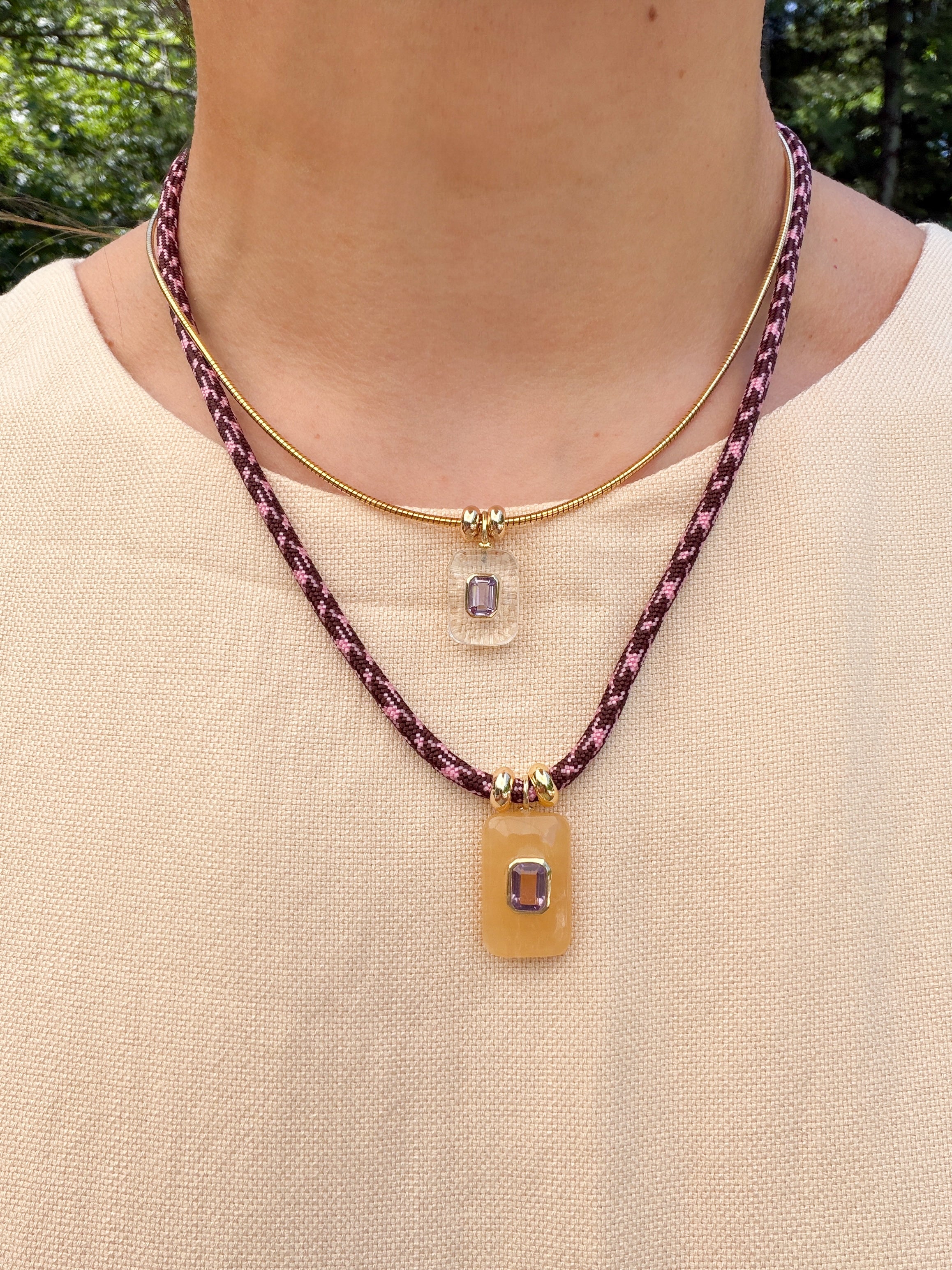 OMEGA EMERALD NECKLACE