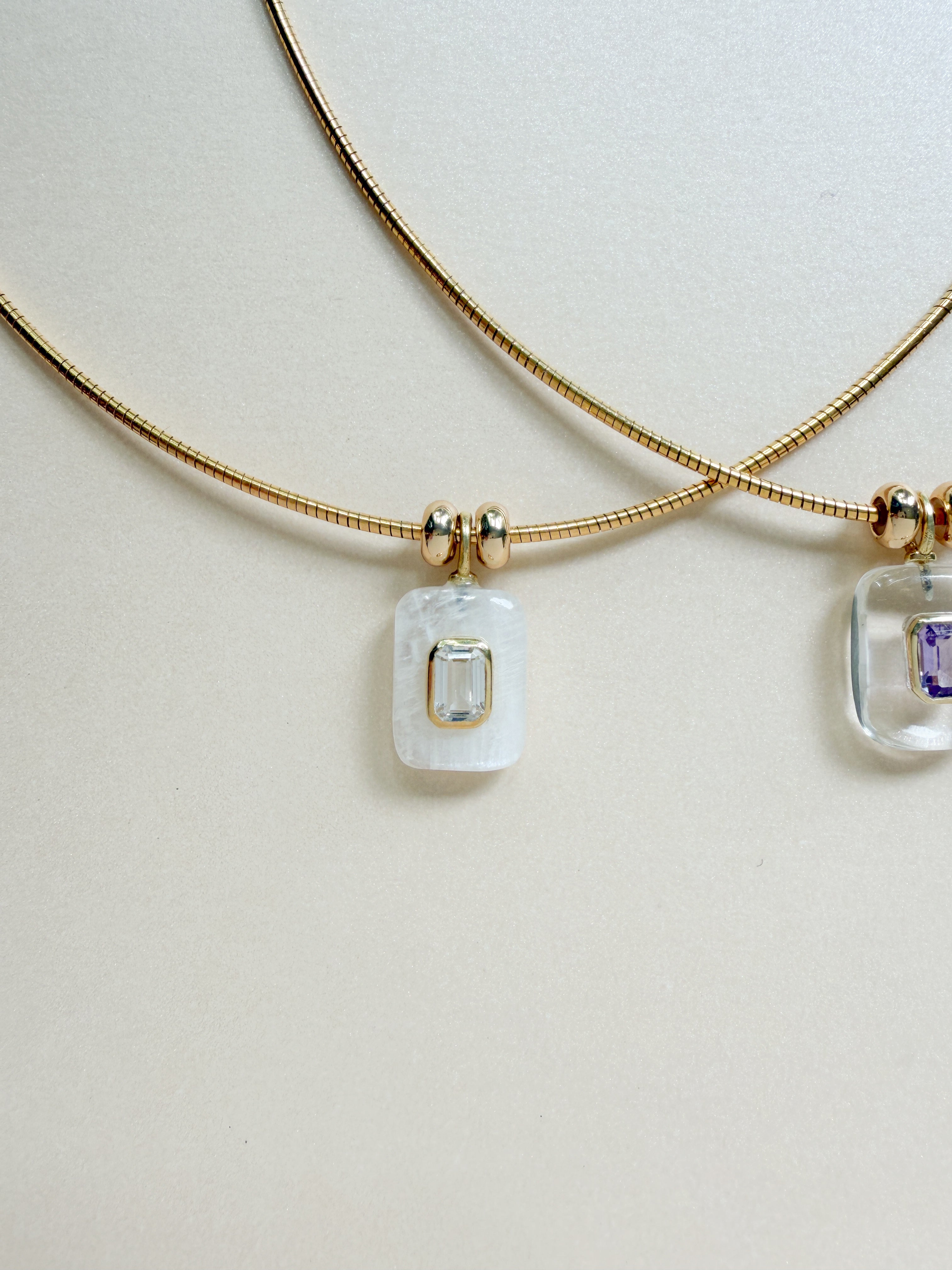 OMEGA EMERALD NECKLACE