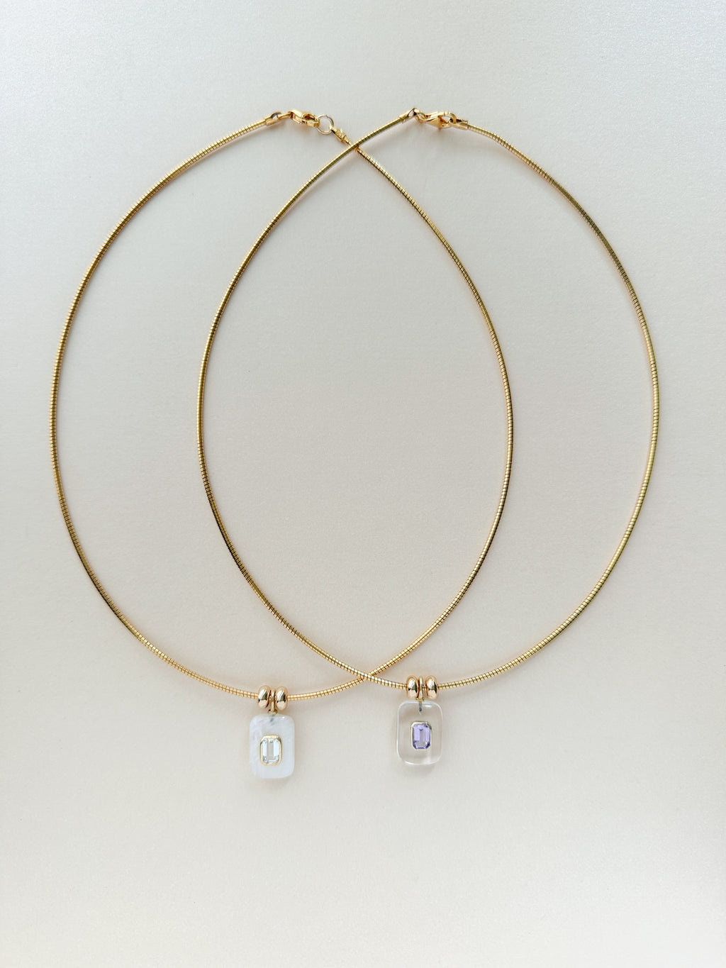 OMEGA EMERALD NECKLACE