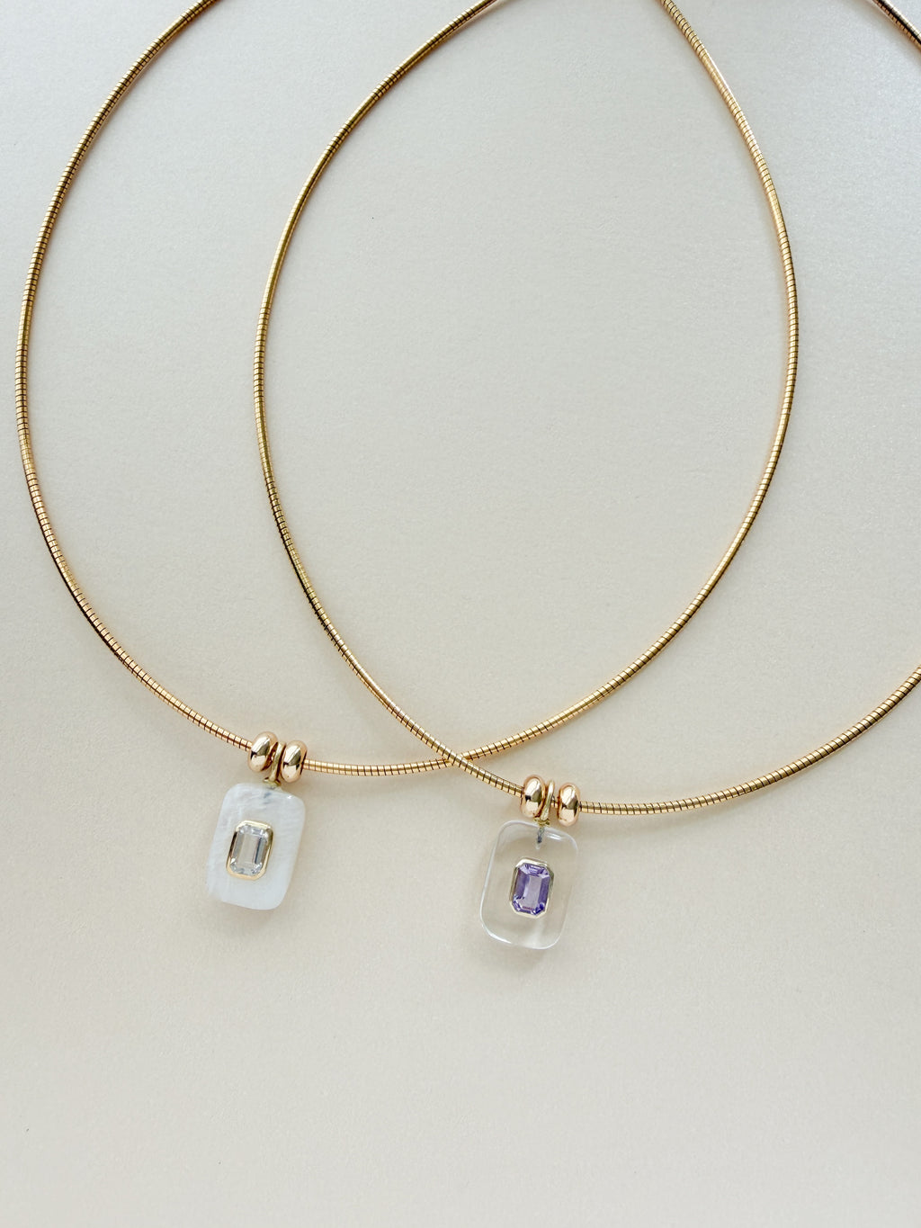 OMEGA EMERALD NECKLACE