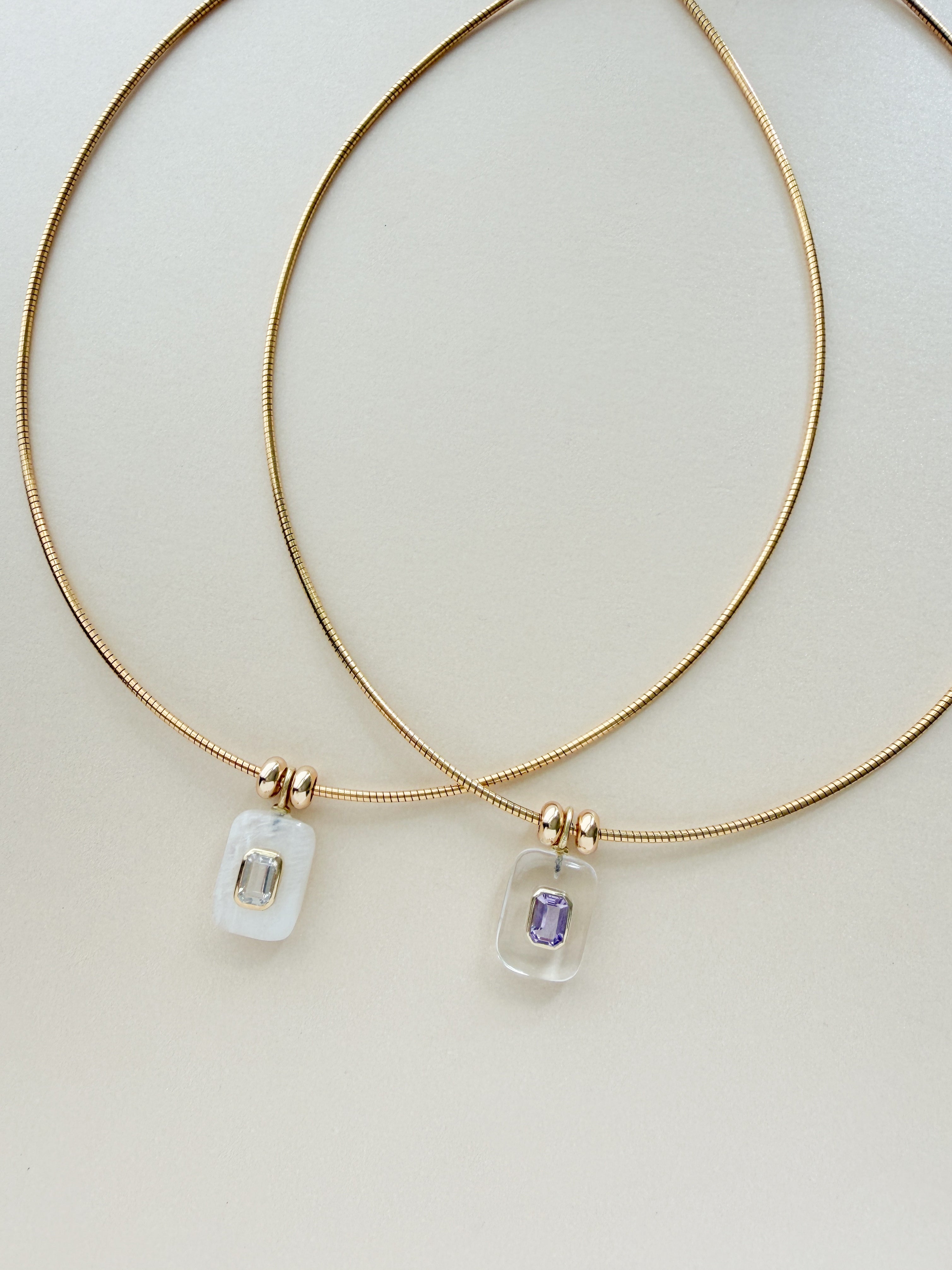 OMEGA EMERALD NECKLACE