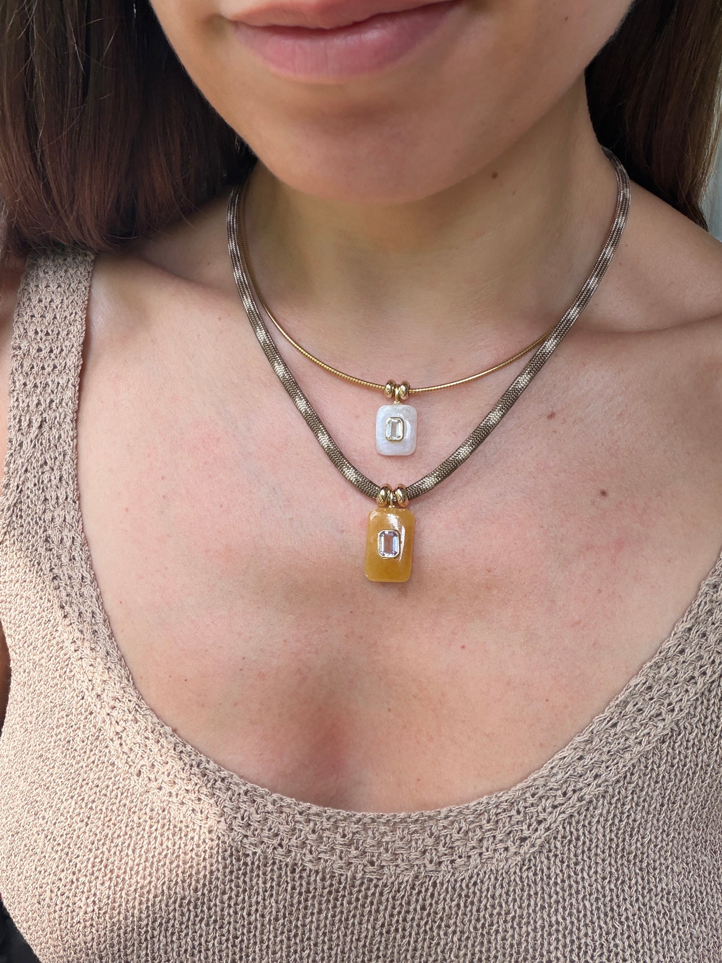 OMEGA EMERALD NECKLACE