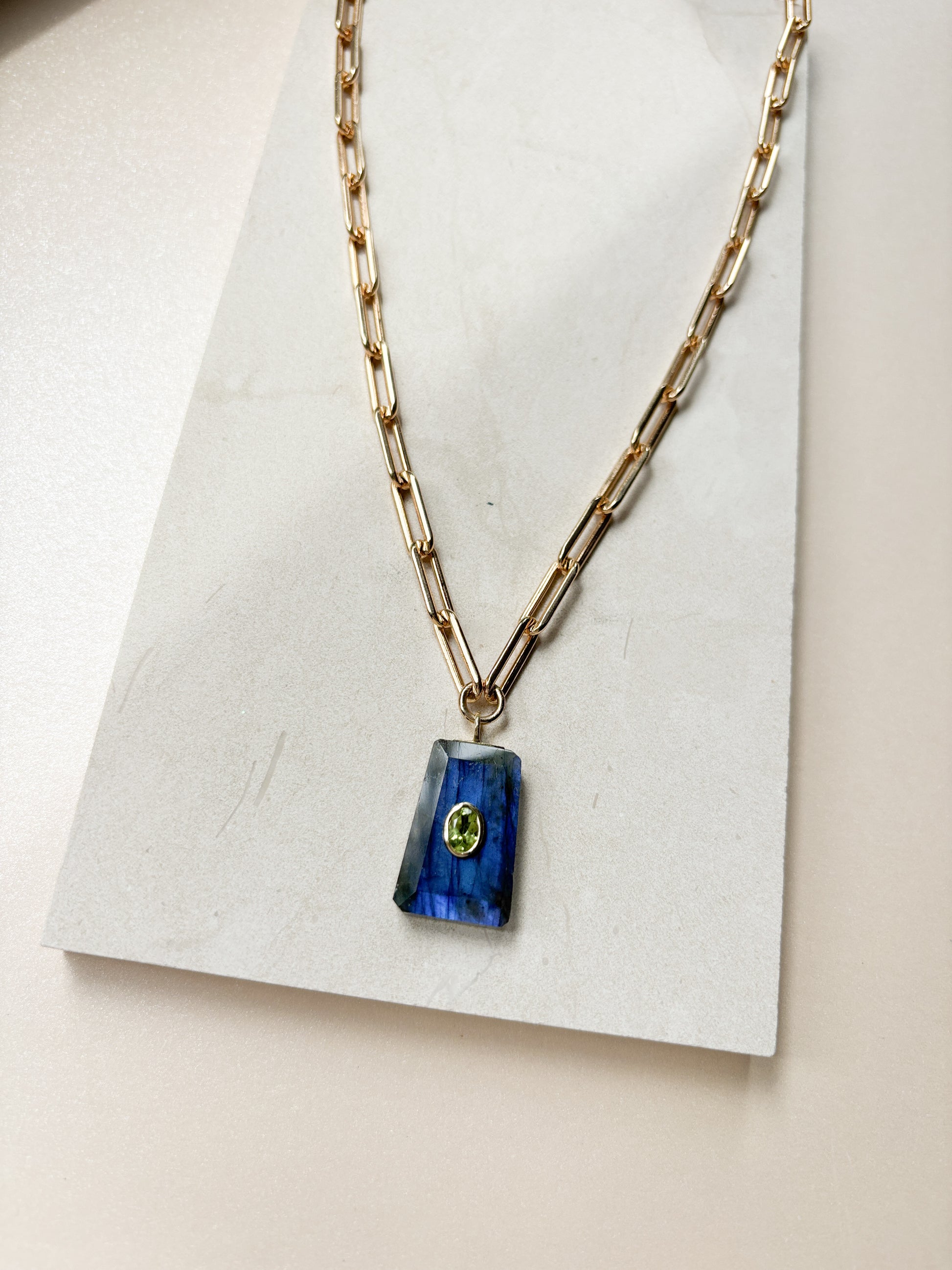 Peridot Eclipse Necklace