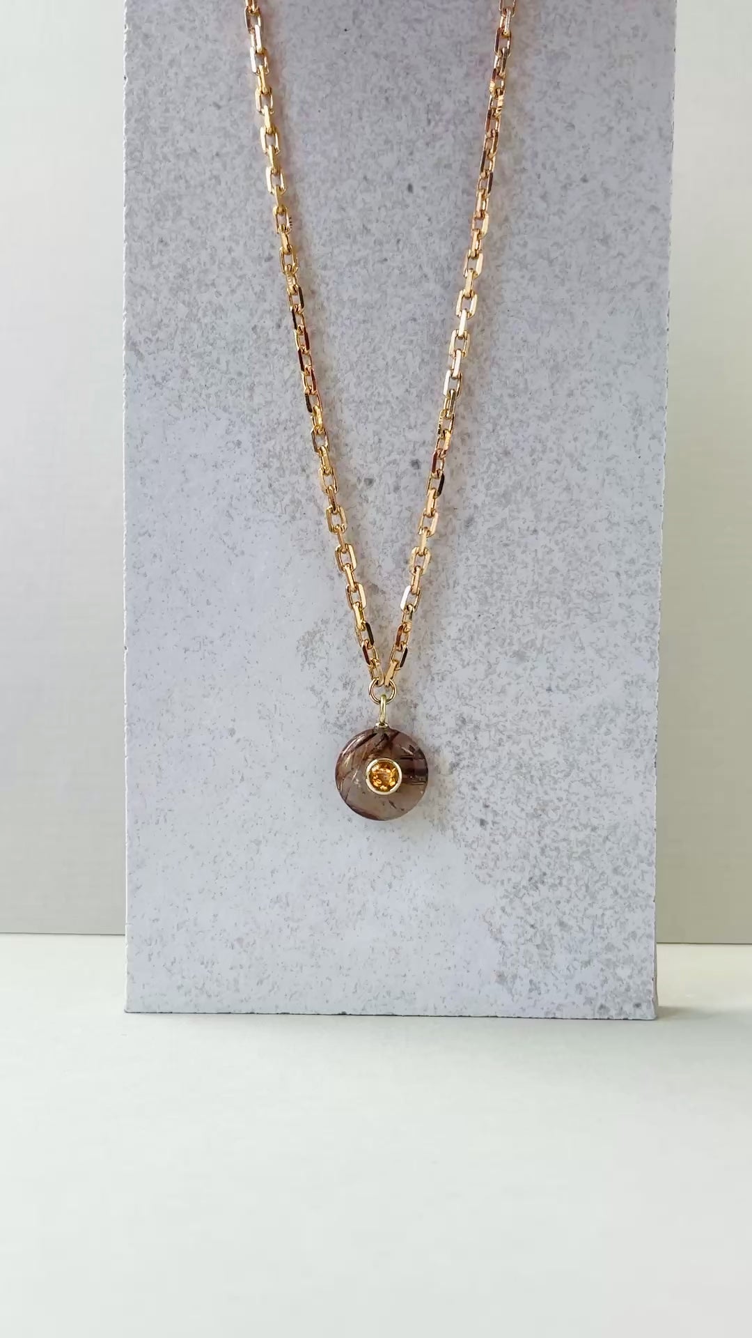 Rutilated Quartz Necklace
