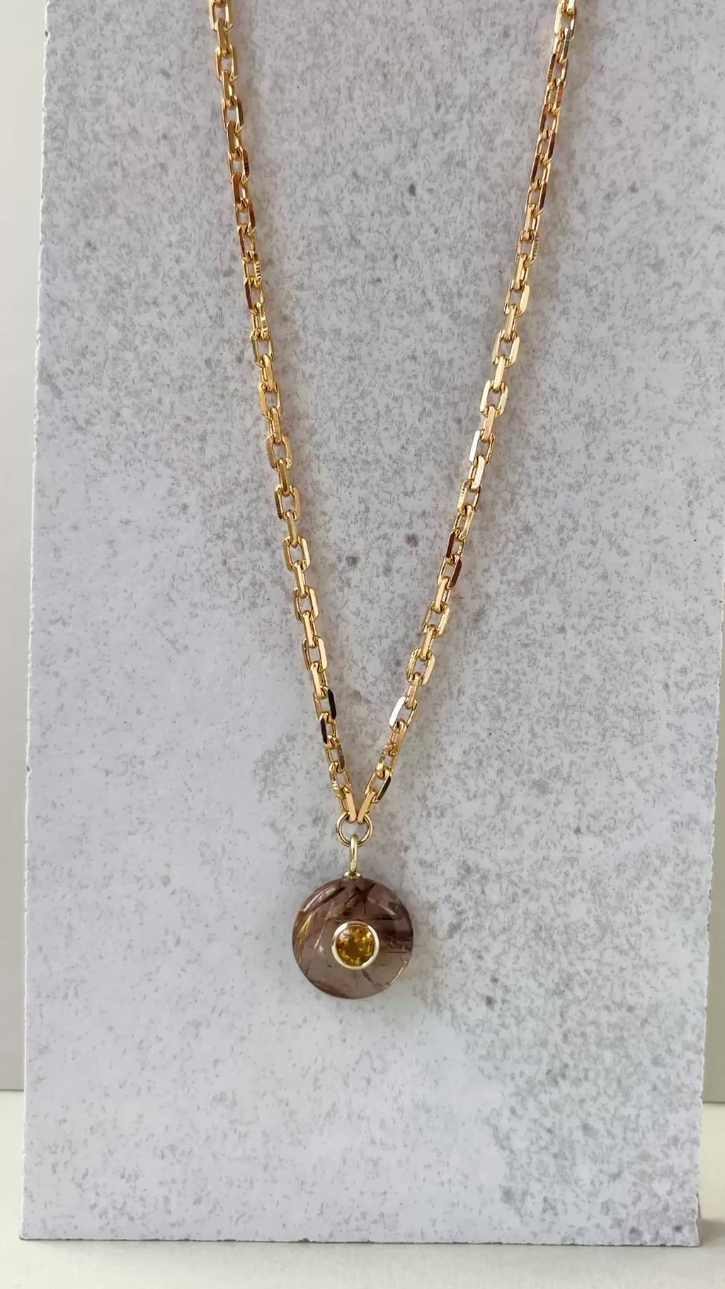 Rutilated Quartz Necklace