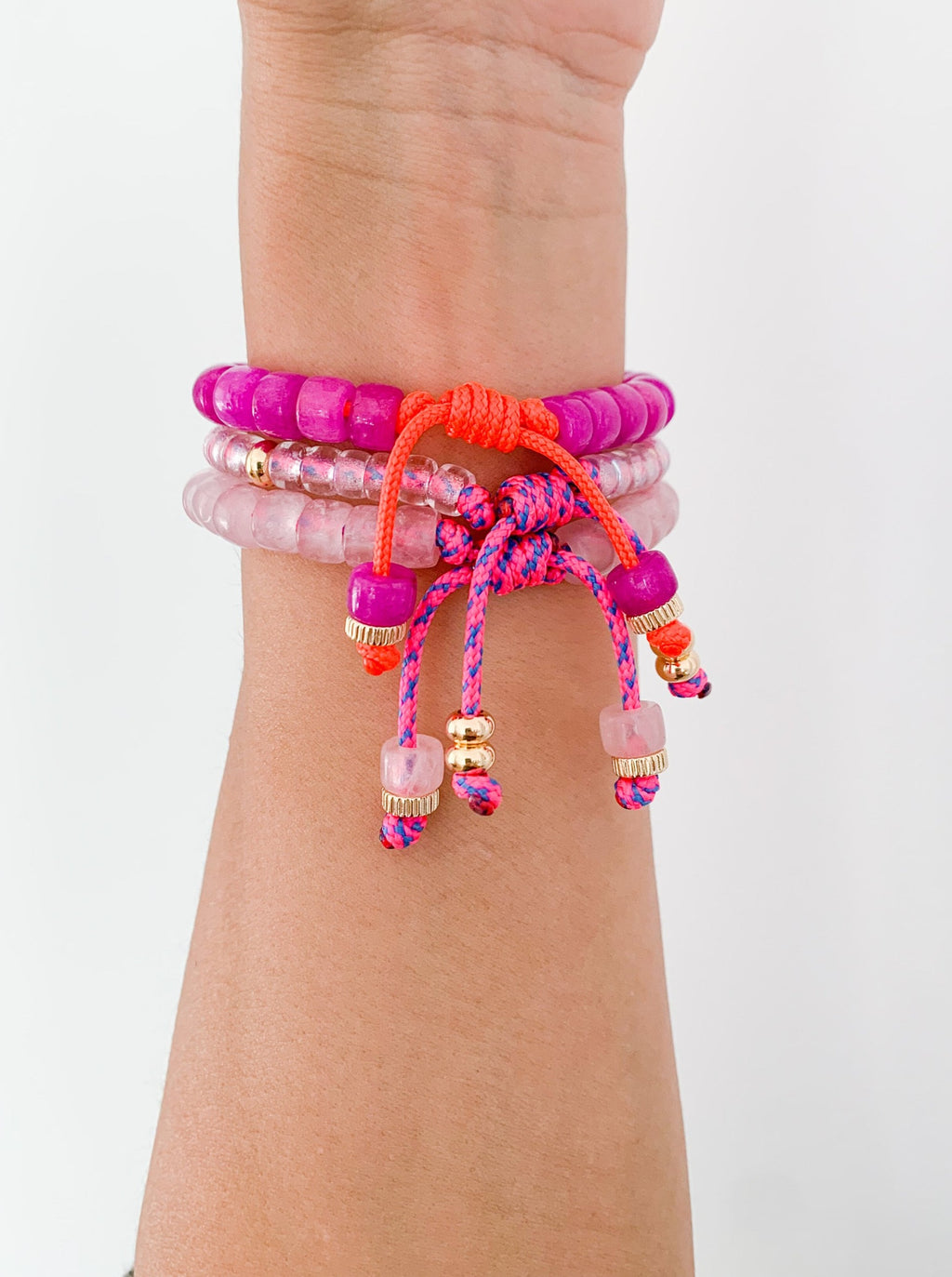 Neon Beaded Bracelets | Mini Glass Pony Beads | Custom Designs | Trendy Bracelets